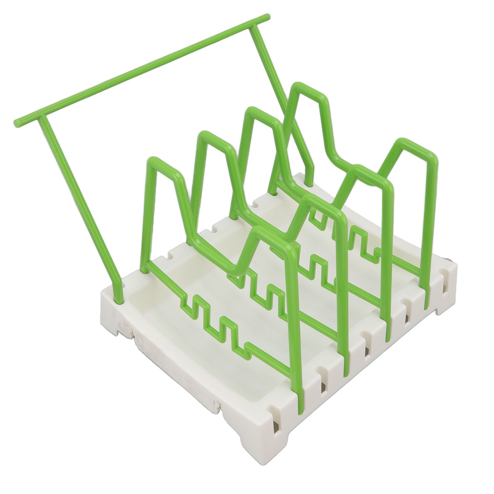 Pot Lid Holder Durable PP Space Saving Stable Nonslip Base Wide Application view 9