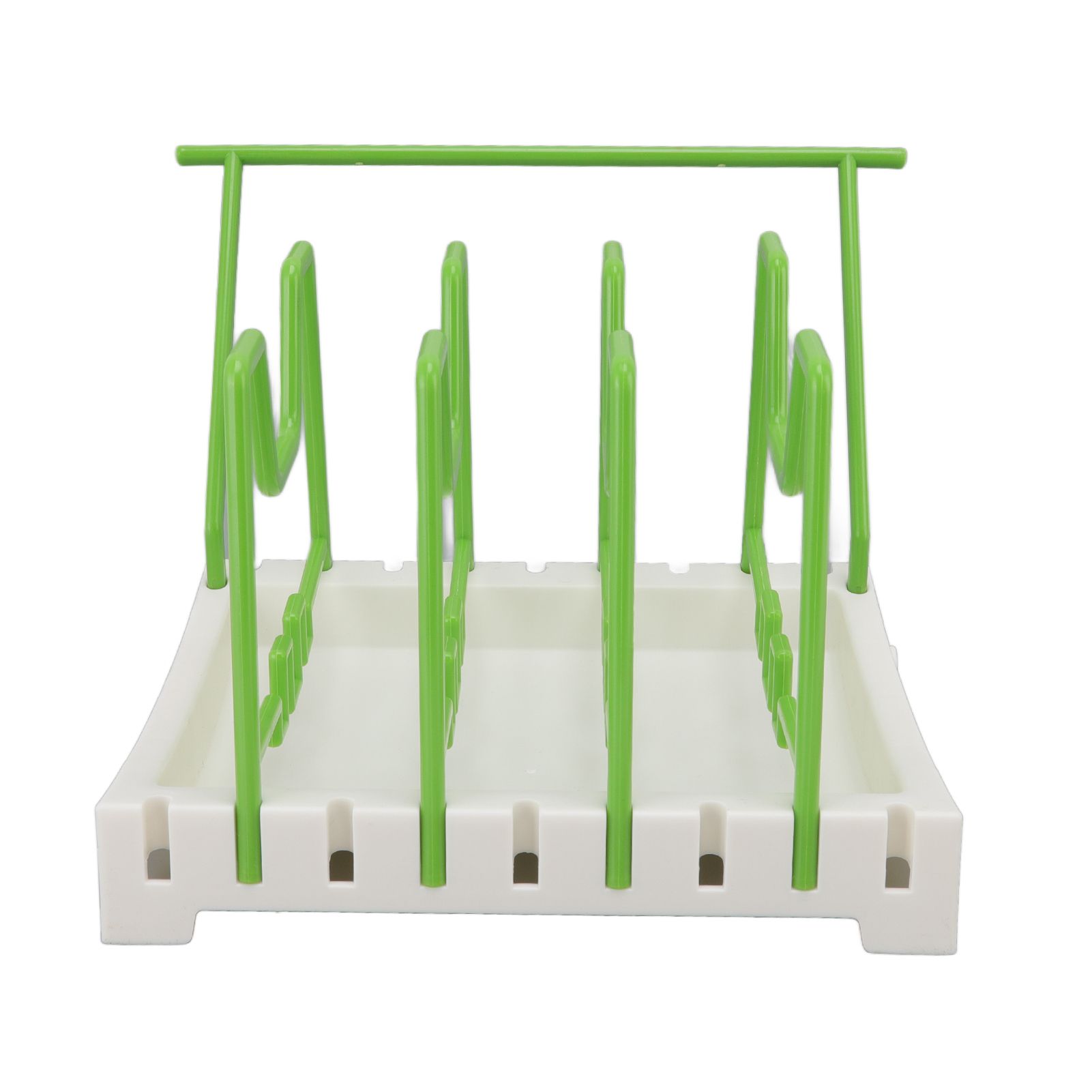 Pot Lid Holder Durable PP Space Saving Stable Nonslip Base Wide Application view 10