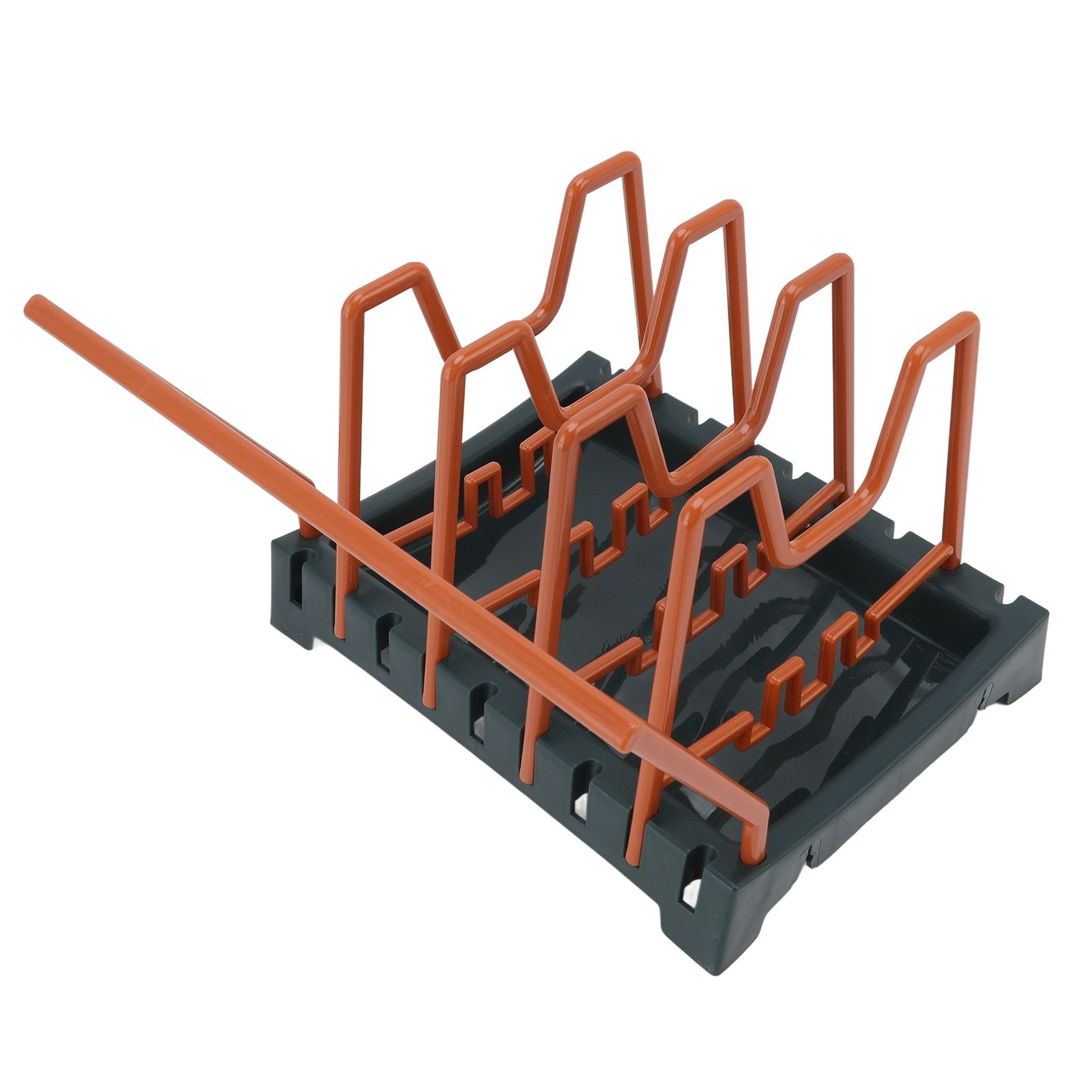 Pot Lid Holder Durable PP Space Saving Stable Nonslip Base Wide Application view 2