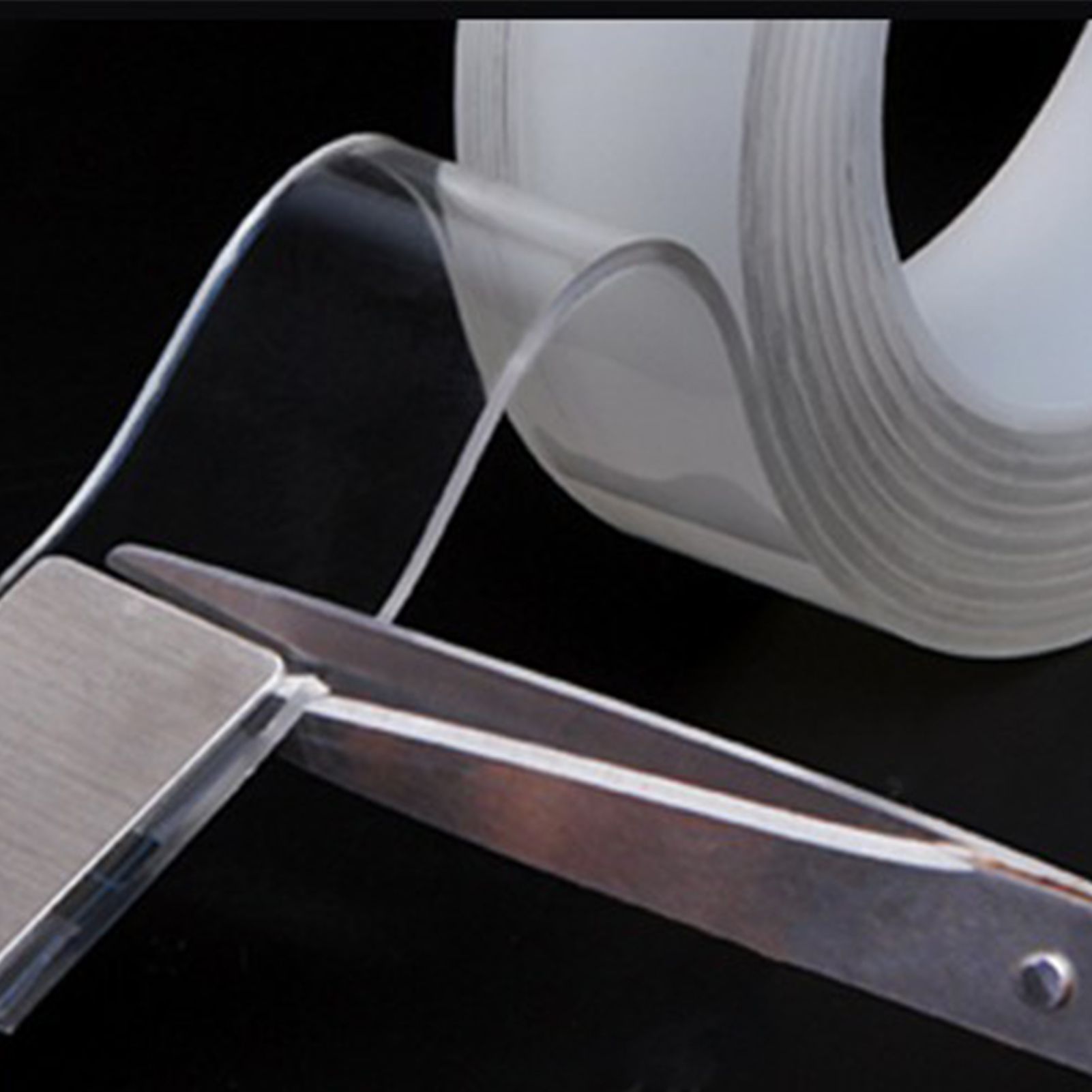 Adhesive Wall Mounting Strip Double Sided Tape Resuable Clear Removable view 2