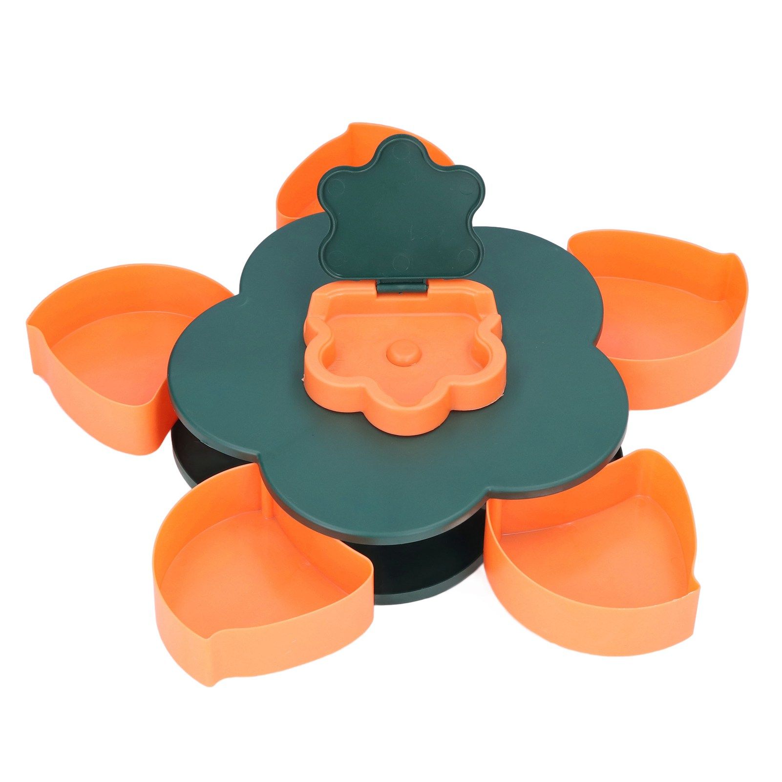 Snack Serving Tray Multifunction Large Capacity Flower Shape Nut Candy Serving view 6