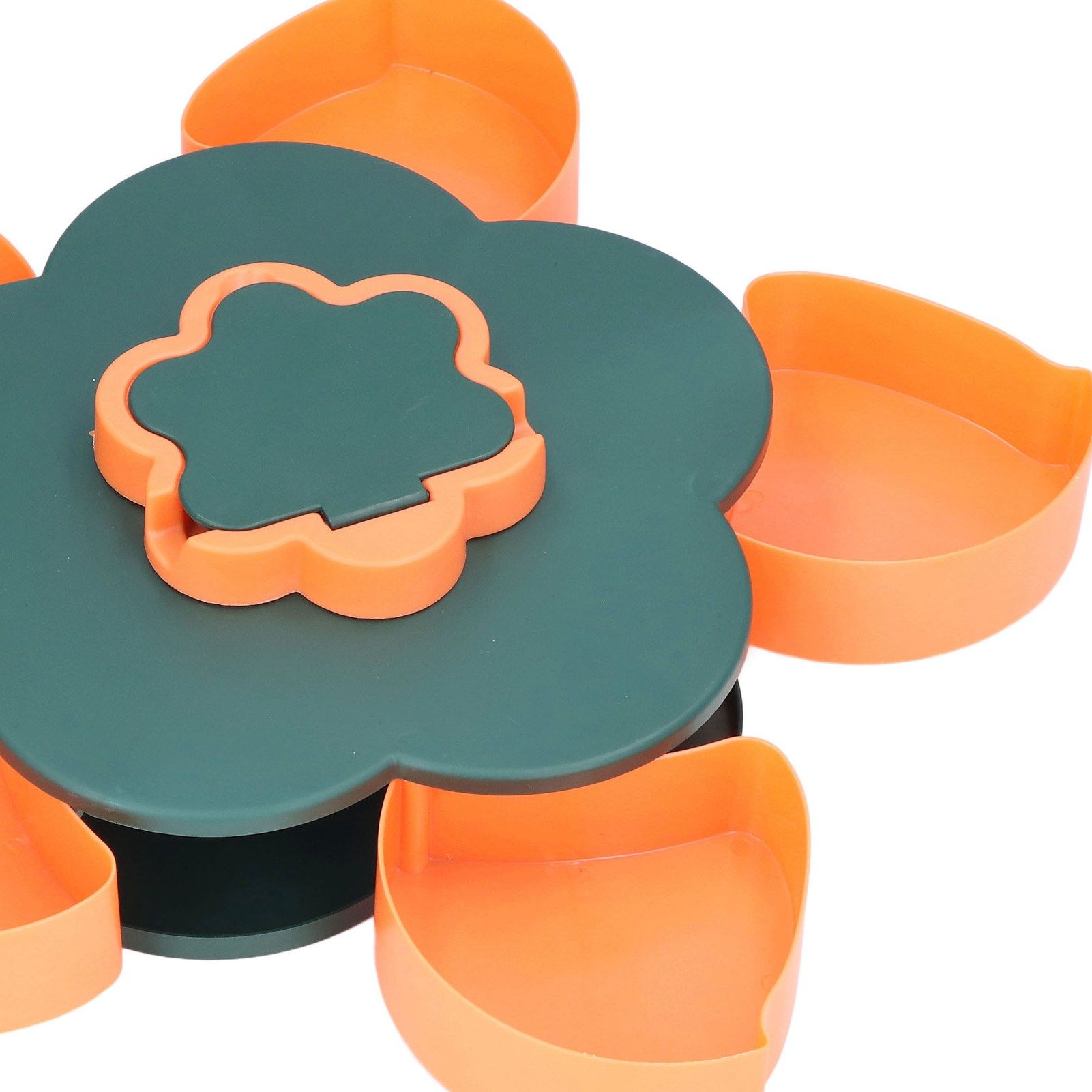 Snack Serving Tray Multifunction Large Capacity Flower Shape Nut Candy Serving view 15