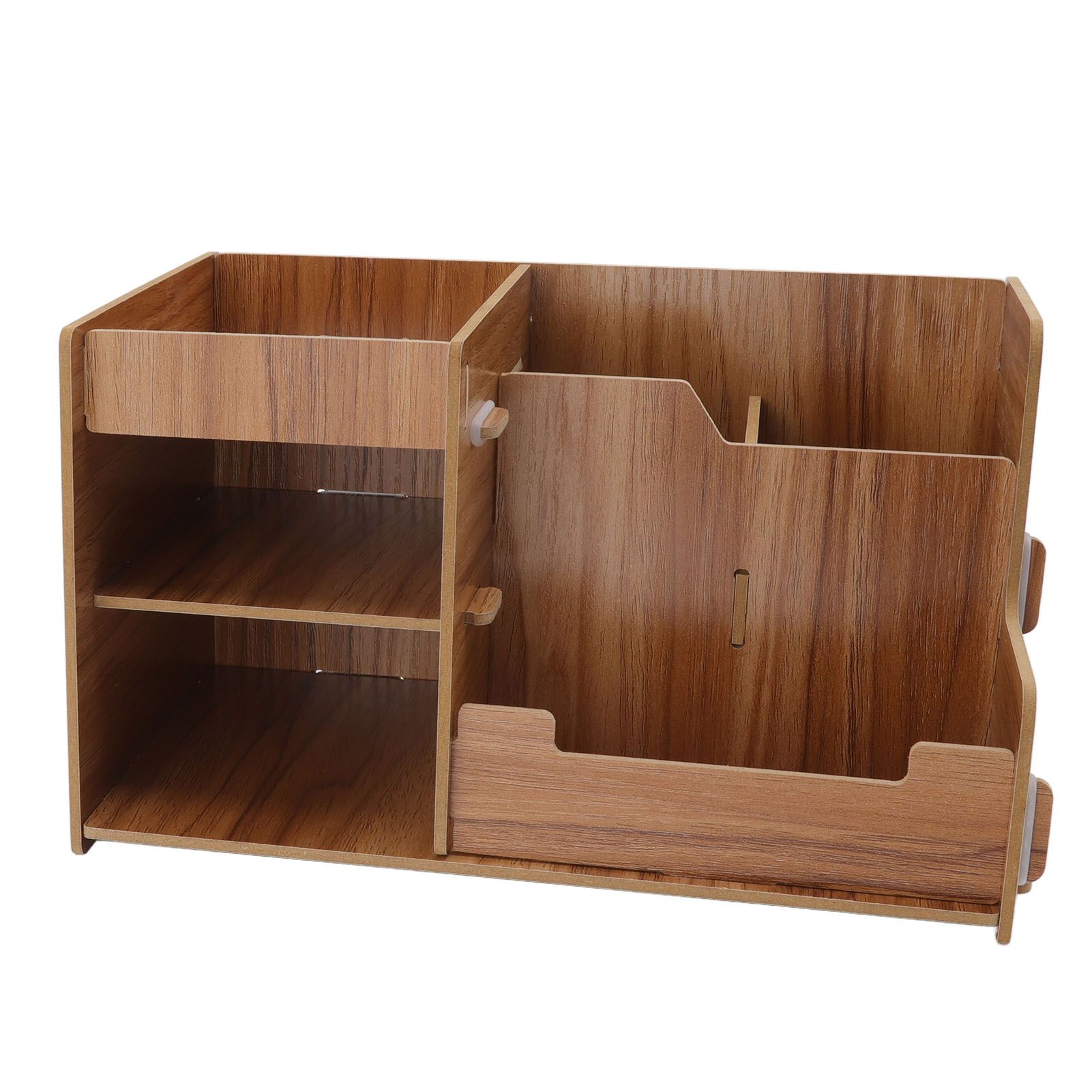 Wooden Desk Organize Shelf Multi Layer Space Saving Tabletop Storage Box for view 2