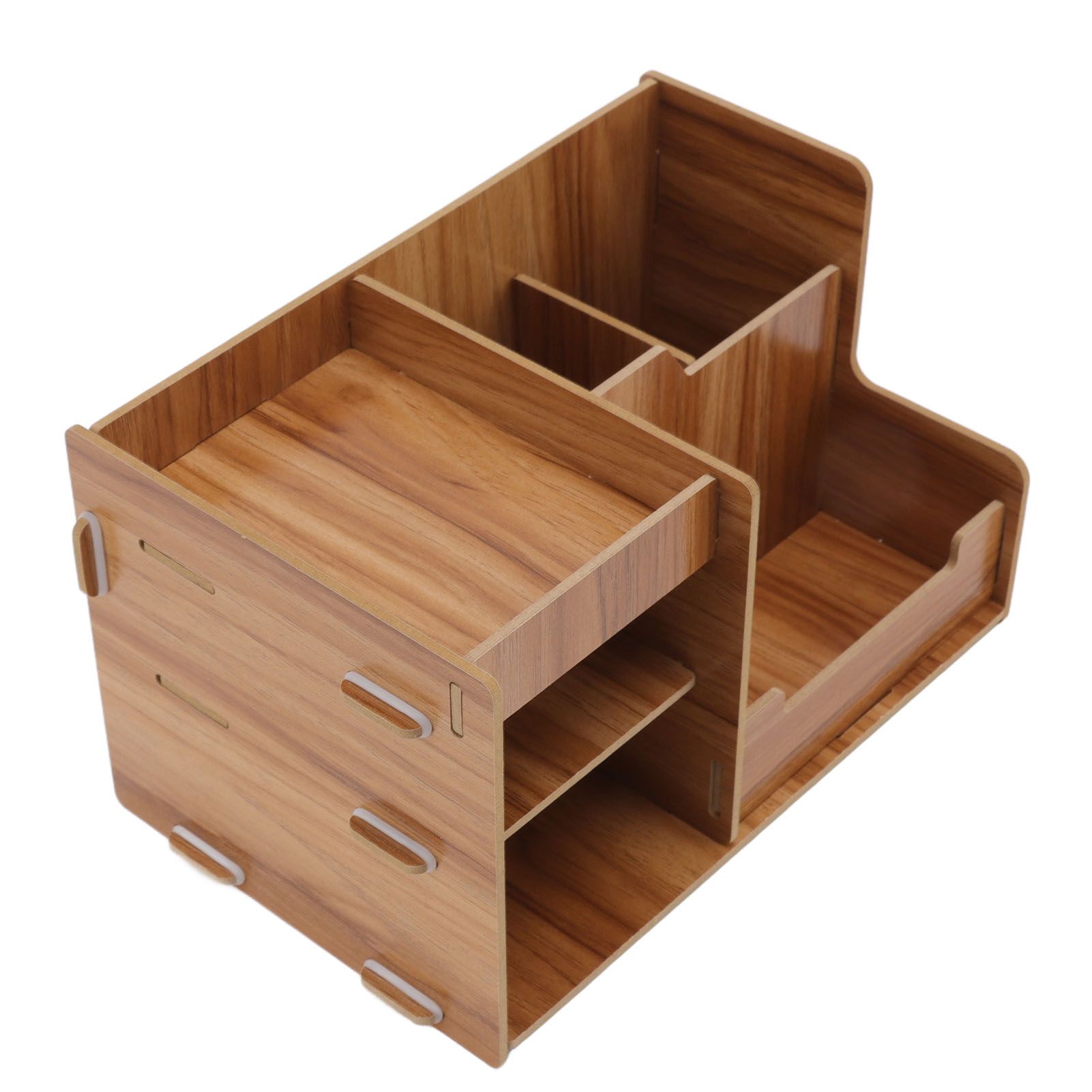 Wooden Desk Organize Shelf Multi Layer Space Saving Tabletop Storage Box for view 4