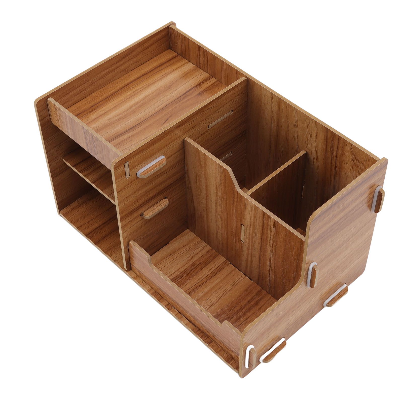 Wooden Desk Organize Shelf Multi Layer Space Saving Tabletop Storage Box for view 5