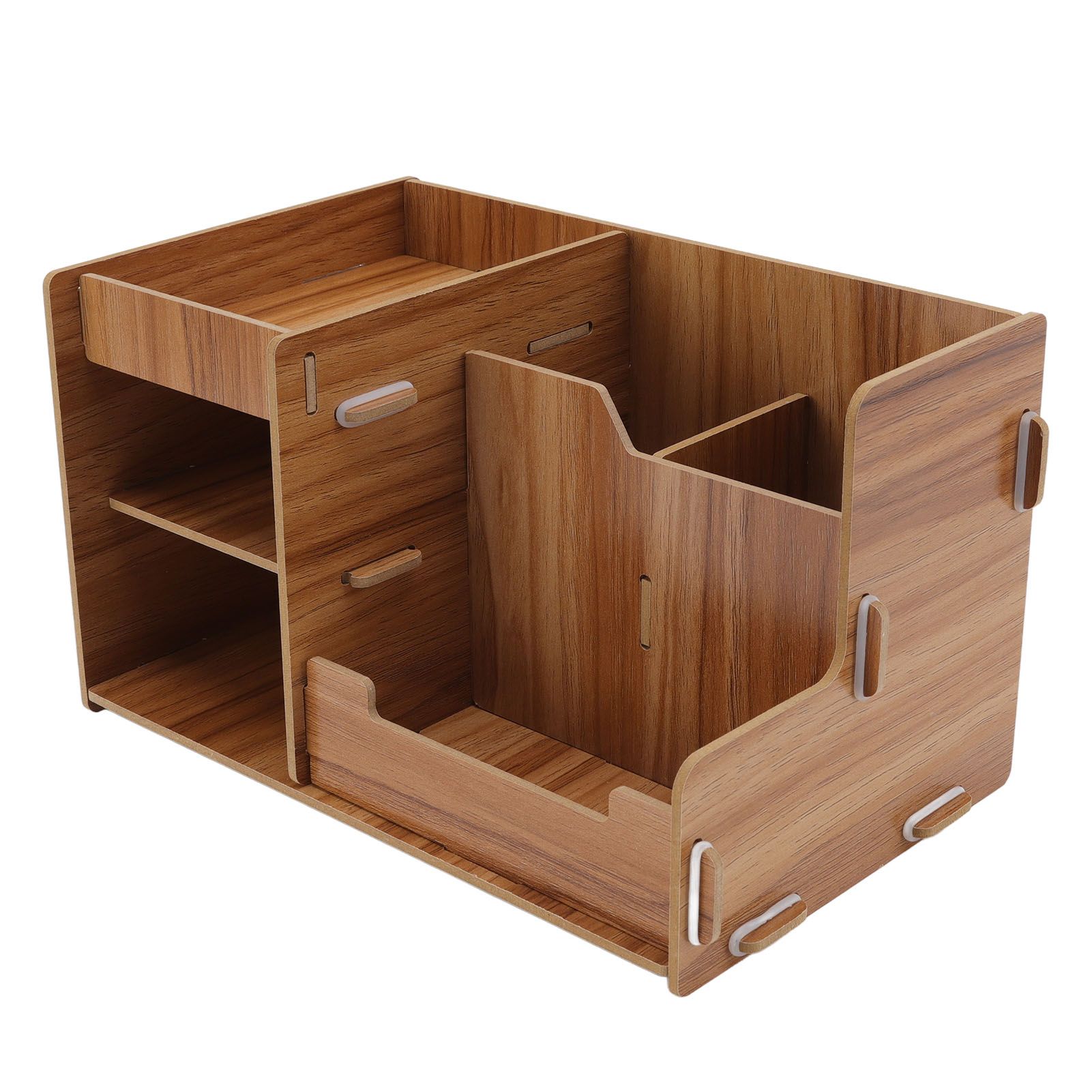 Wooden Desk Organize Shelf Multi Layer Space Saving Tabletop Storage Box for view 7