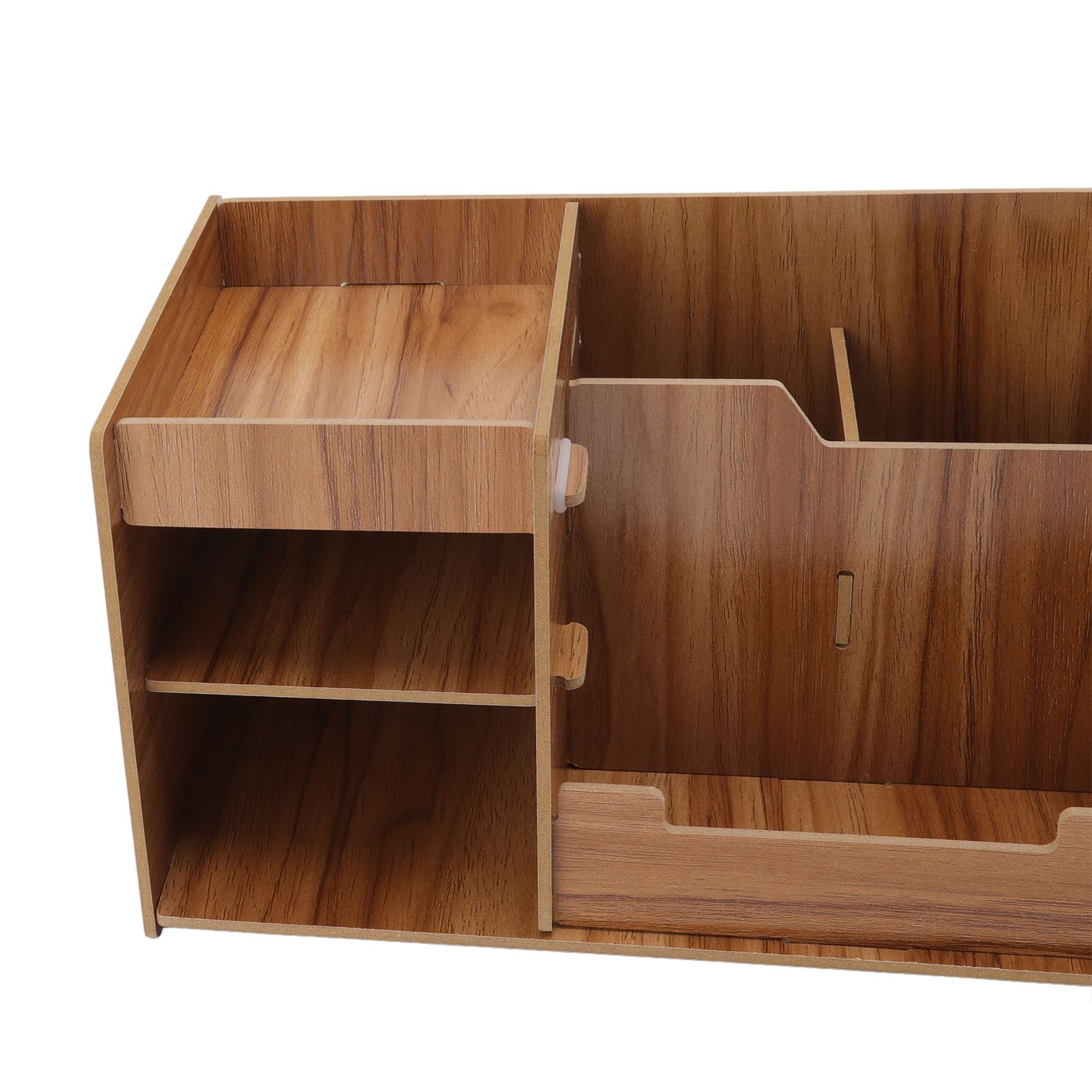 Wooden Desk Organize Shelf Multi Layer Space Saving Tabletop Storage Box for view 13