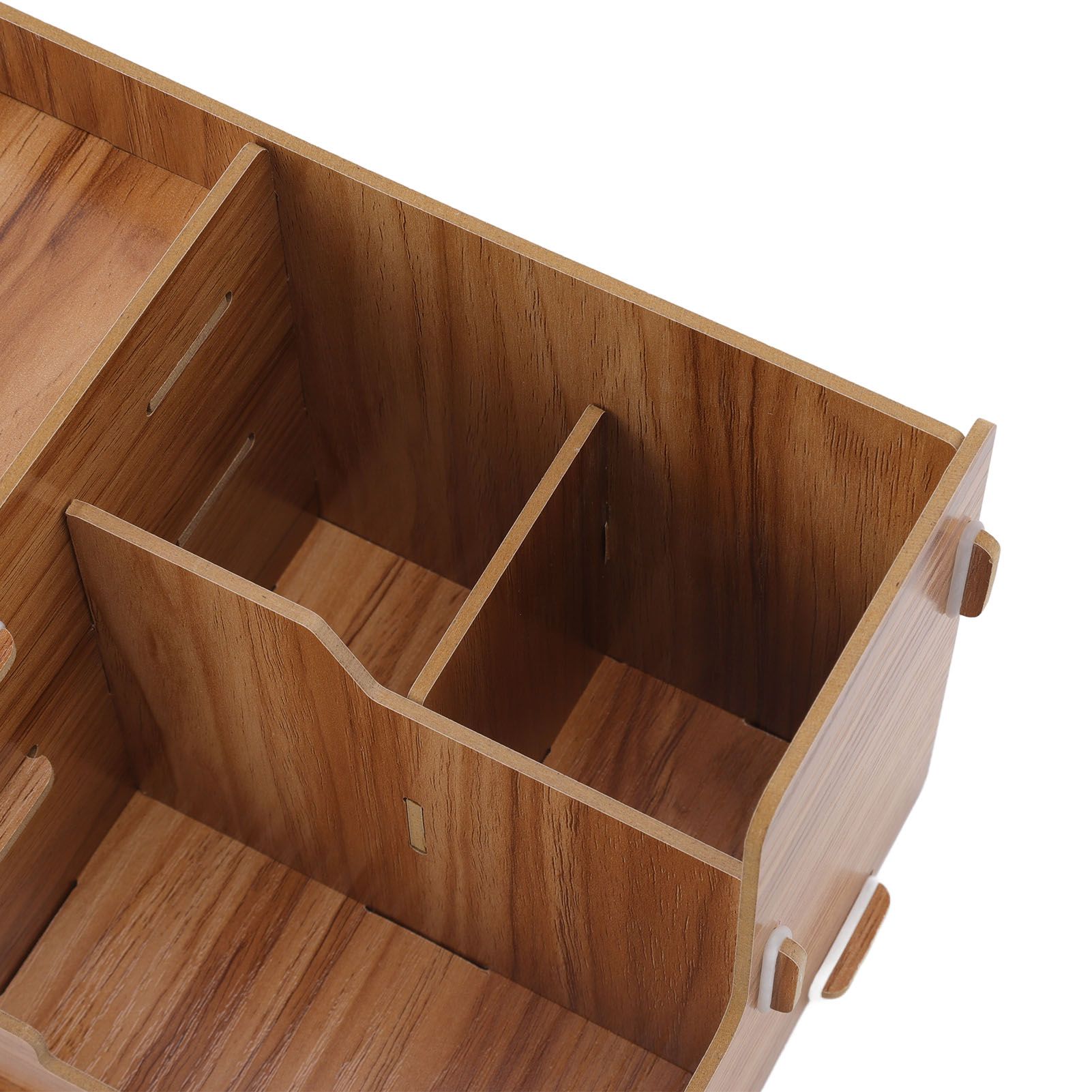 Wooden Desk Organize Shelf Multi Layer Space Saving Tabletop Storage Box for view 14