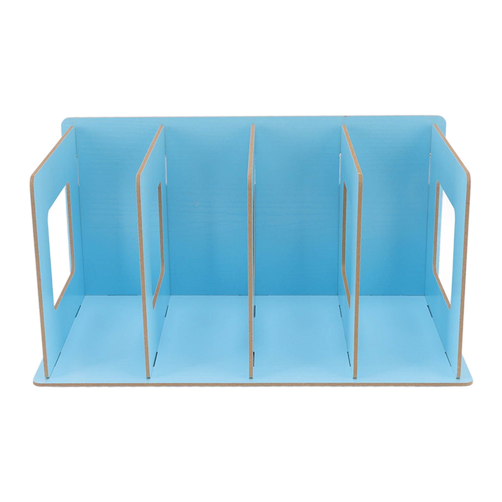 Desk Book Rack Space Saving Wooden Card Magazine Holder DIY Desktop Bookshelf view 2