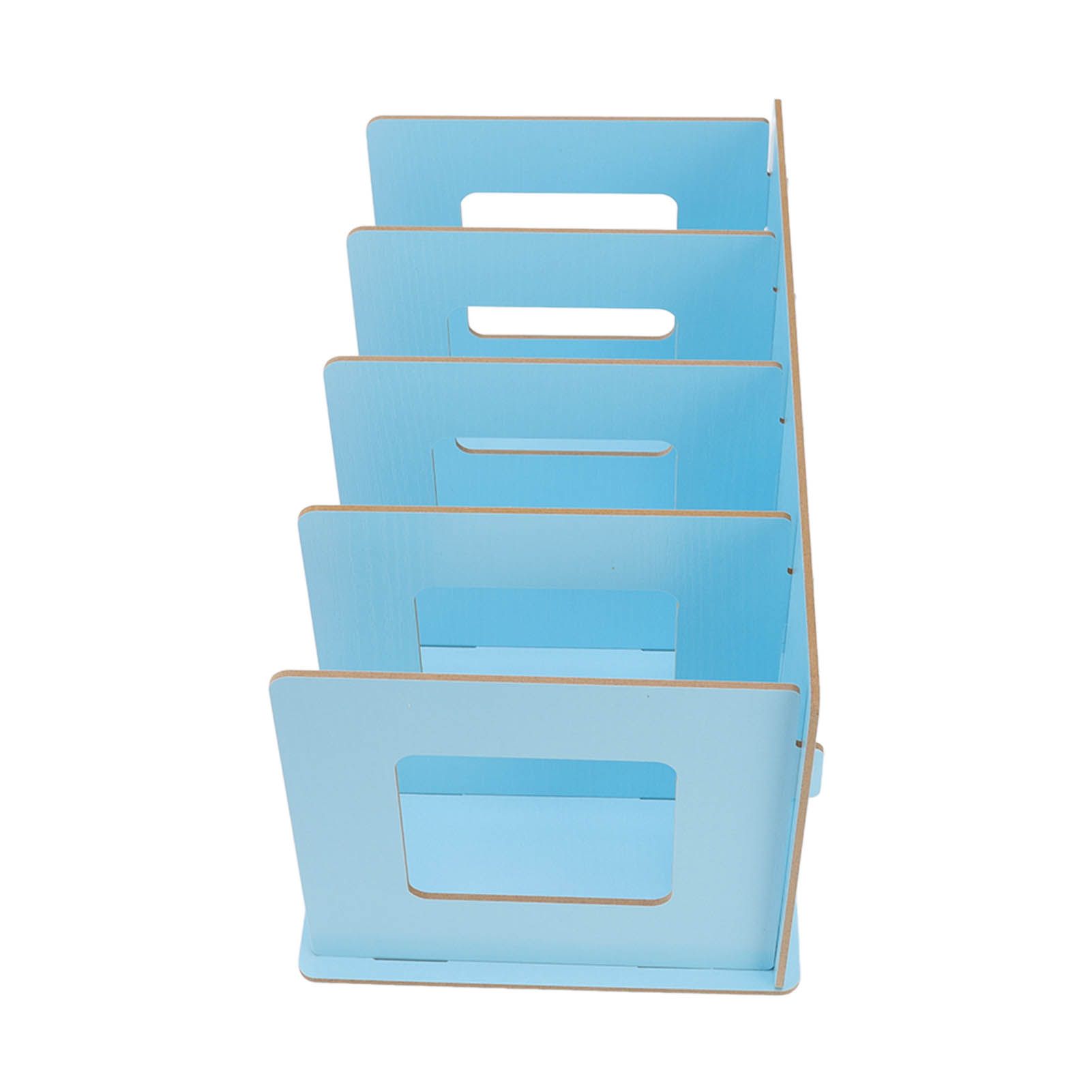 Desk Book Rack Space Saving Wooden Card Magazine Holder DIY Desktop Bookshelf view 5