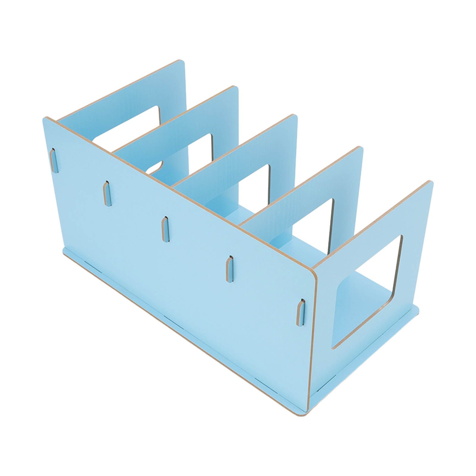 Desk Book Rack Space Saving Wooden Card Magazine Holder DIY Desktop Bookshelf view 7