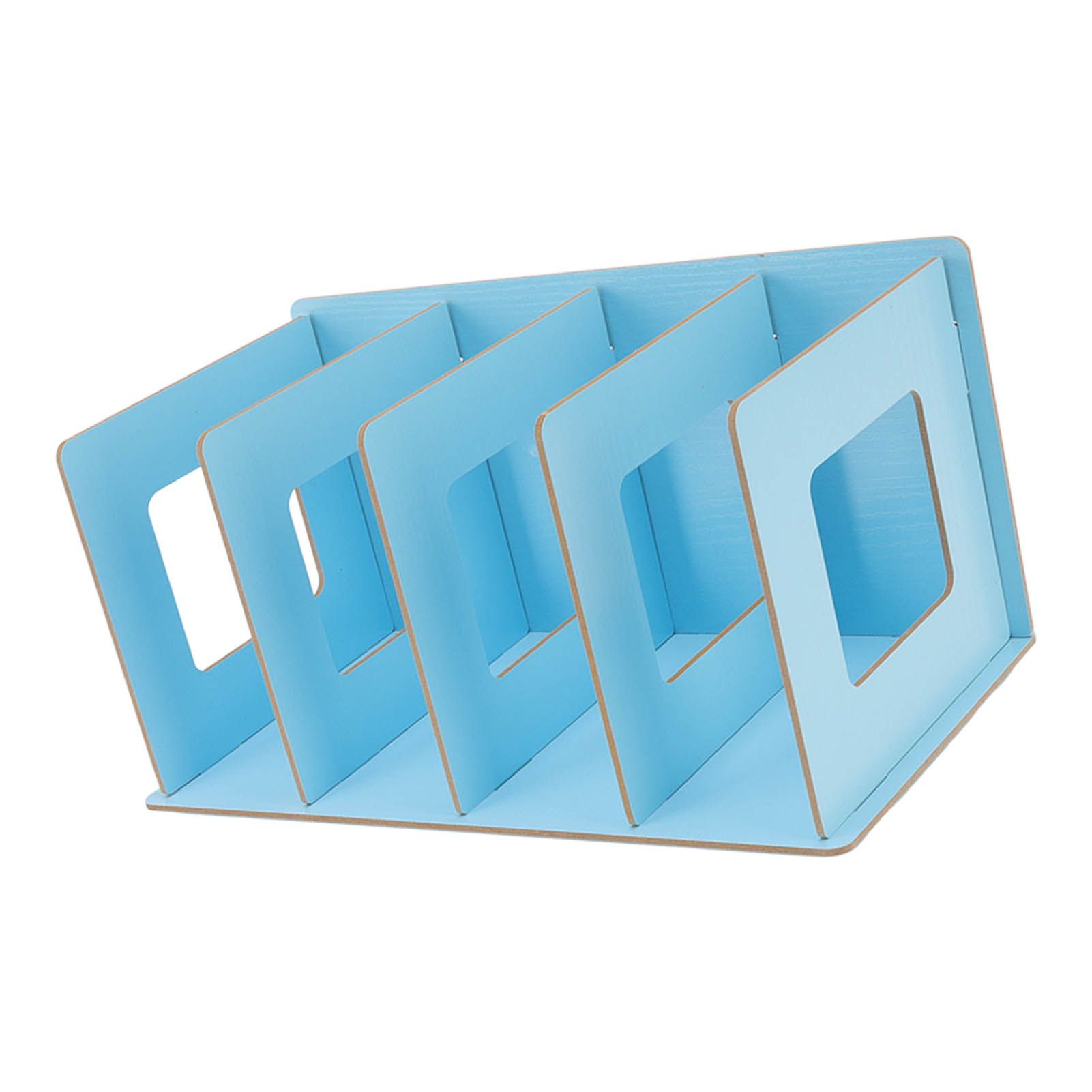 Desk Book Rack Space Saving Wooden Card Magazine Holder DIY Desktop Bookshelf view 8