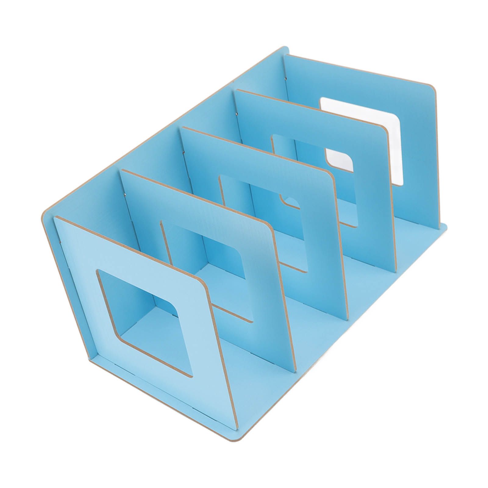 Desk Book Rack Space Saving Wooden Card Magazine Holder DIY Desktop Bookshelf view 9