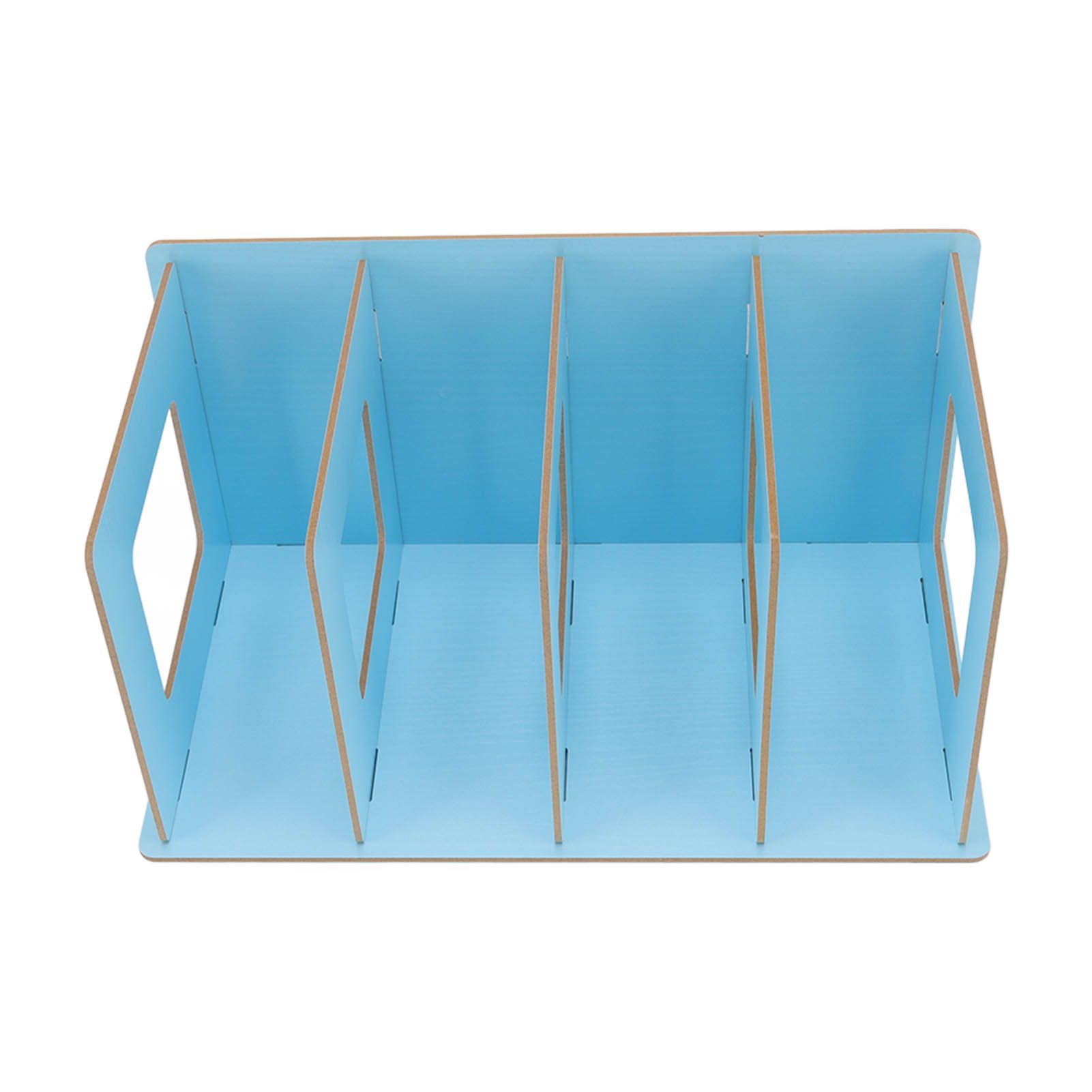 Desk Book Rack Space Saving Wooden Card Magazine Holder DIY Desktop Bookshelf view 10