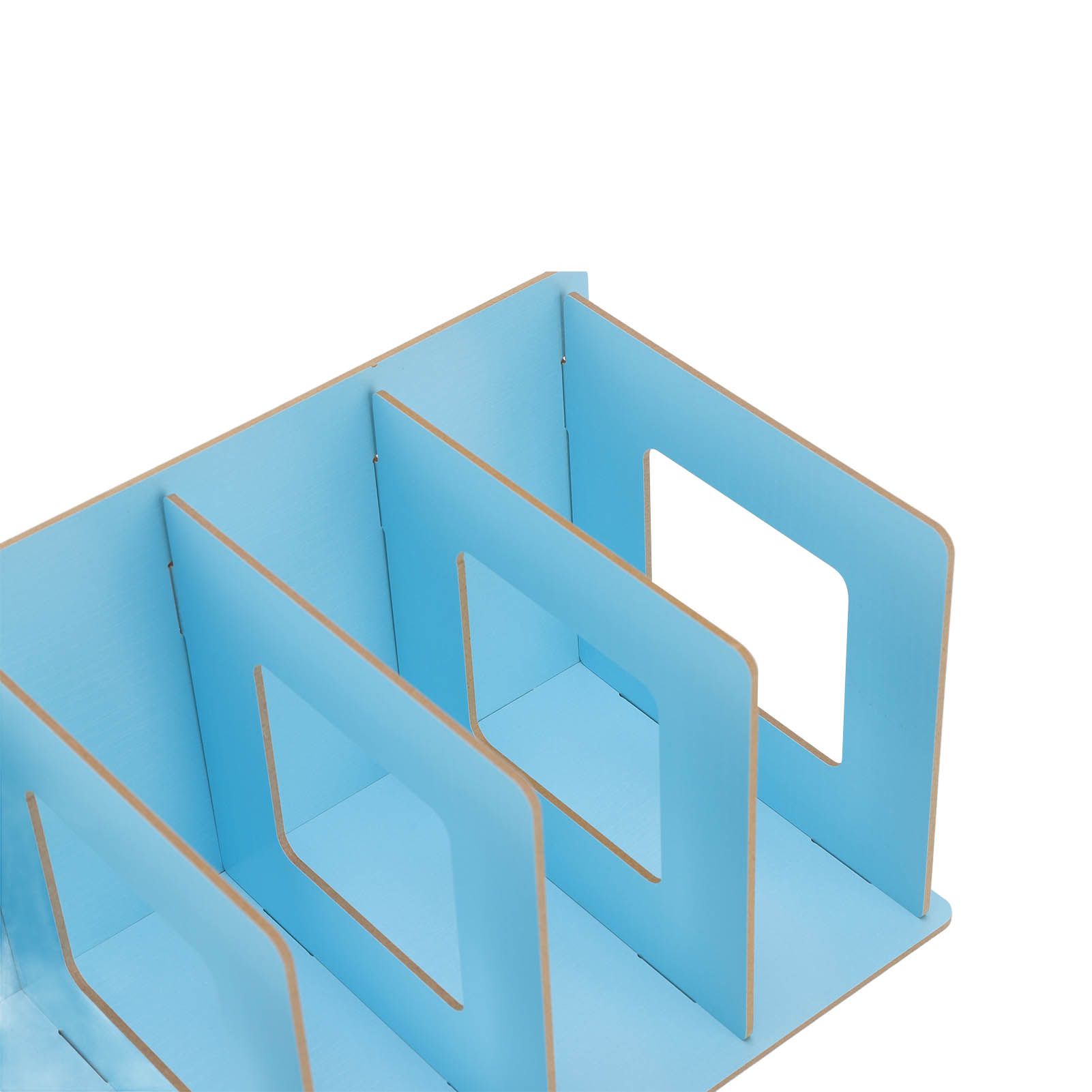 Desk Book Rack Space Saving Wooden Card Magazine Holder DIY Desktop Bookshelf view 13