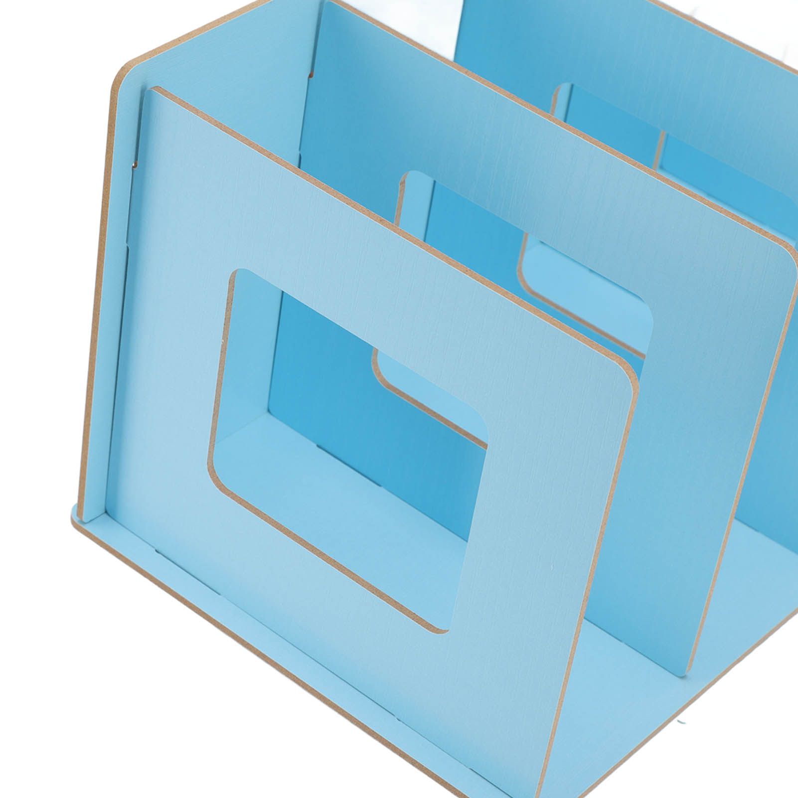 Desk Book Rack Space Saving Wooden Card Magazine Holder DIY Desktop Bookshelf view 14