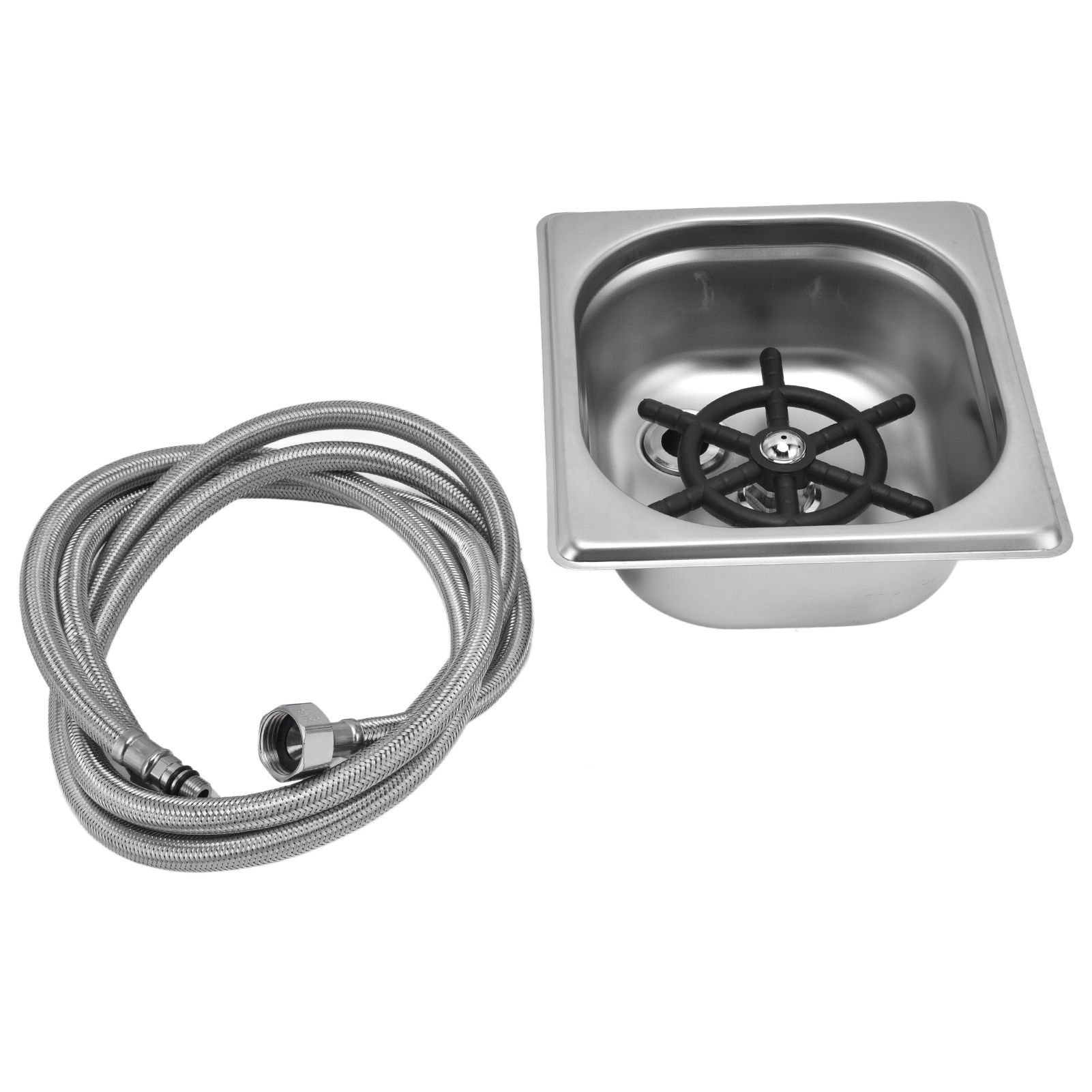 Glass Rinser Stainless Steel Automatic Cup Washer Cleaner for Bar Pub