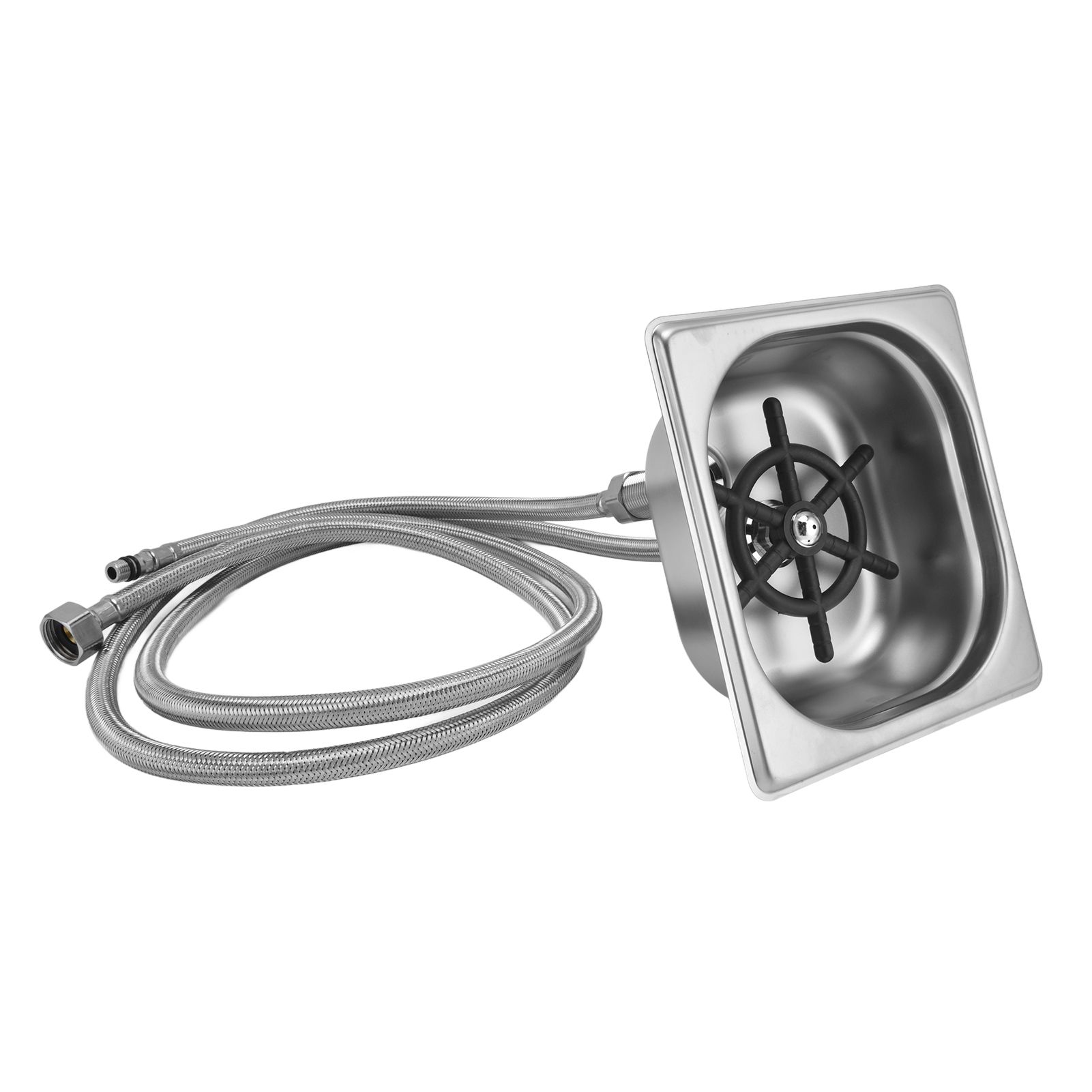 Glass Rinser Stainless Steel Automatic Cup Washer Cleaner for Bar Pub view 3