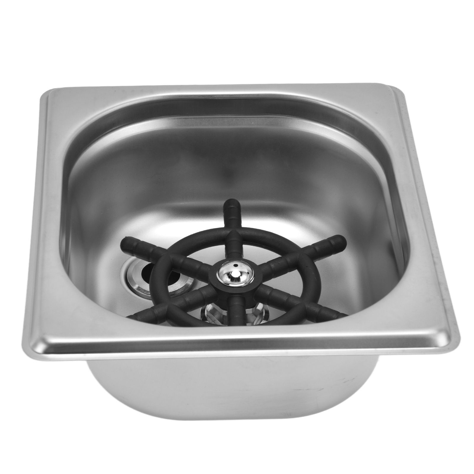 Glass Rinser Stainless Steel Automatic Cup Washer Cleaner for Bar Pub view 5