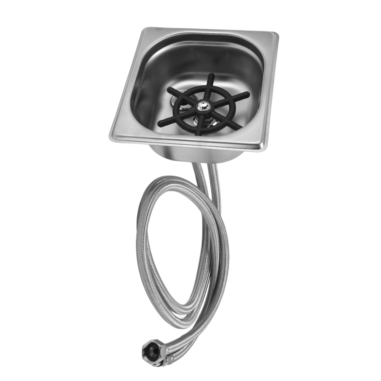Glass Rinser Stainless Steel Automatic Cup Washer Cleaner for Bar Pub view 6