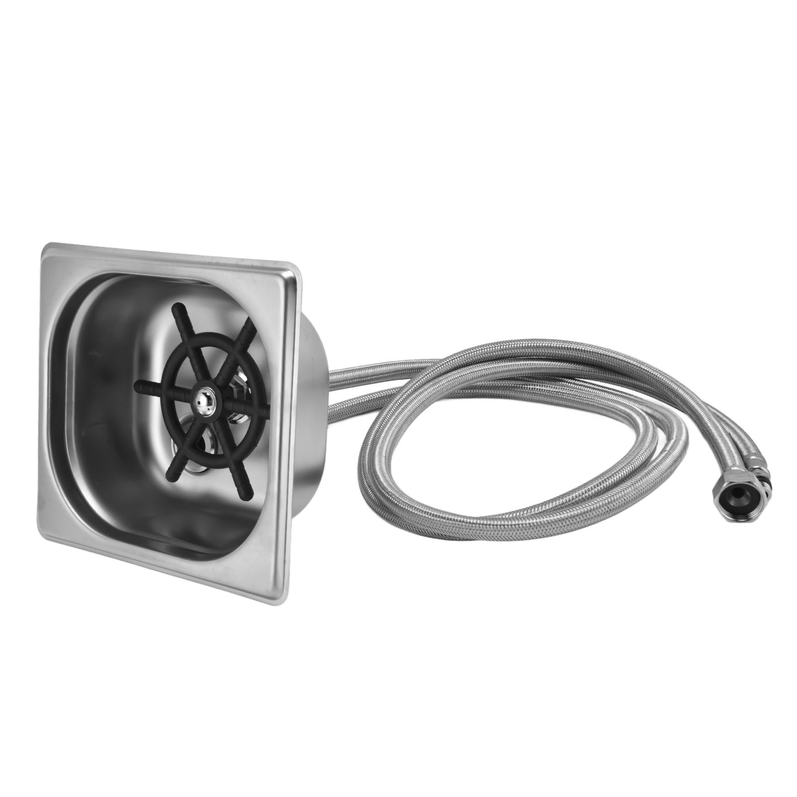 Glass Rinser Stainless Steel Automatic Cup Washer Cleaner for Bar Pub view 8
