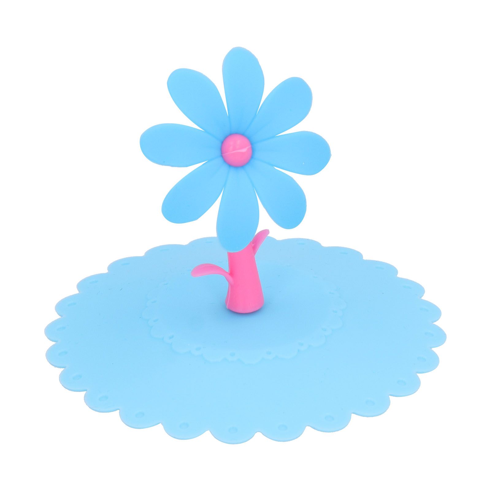 Silicone Lid Dustproof Hot and Cold Beverage Cup Cover with Flower Shape