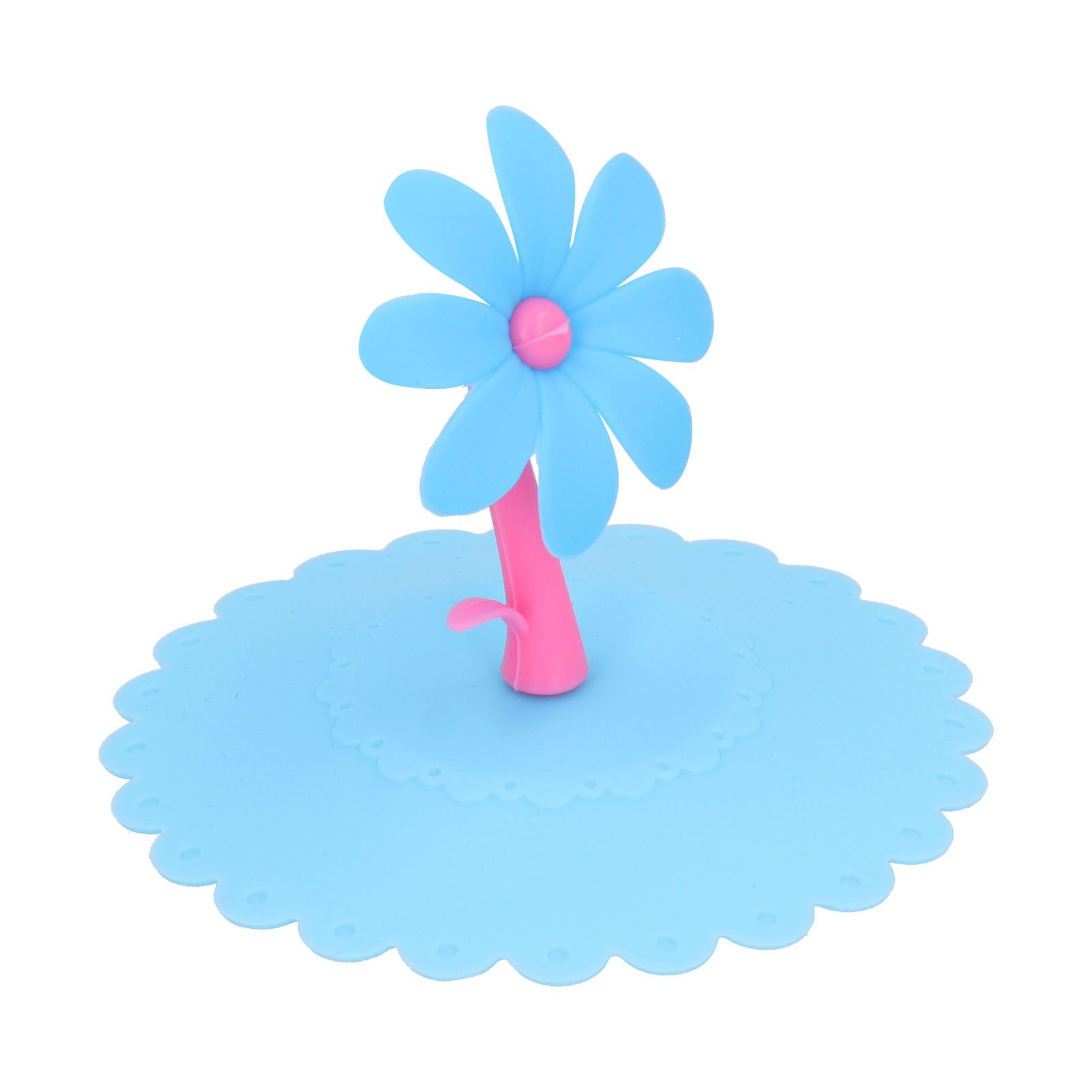Silicone Lid Dustproof Hot and Cold Beverage Cup Cover with Flower Shape view 3