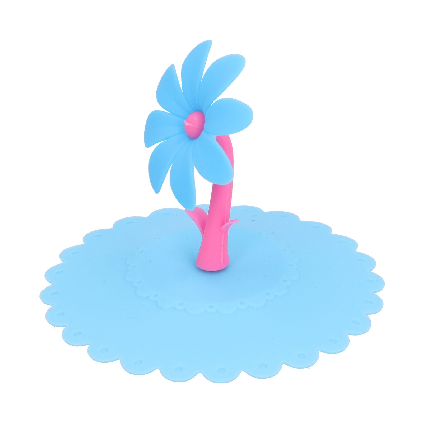 Silicone Lid Dustproof Hot and Cold Beverage Cup Cover with Flower Shape view 4