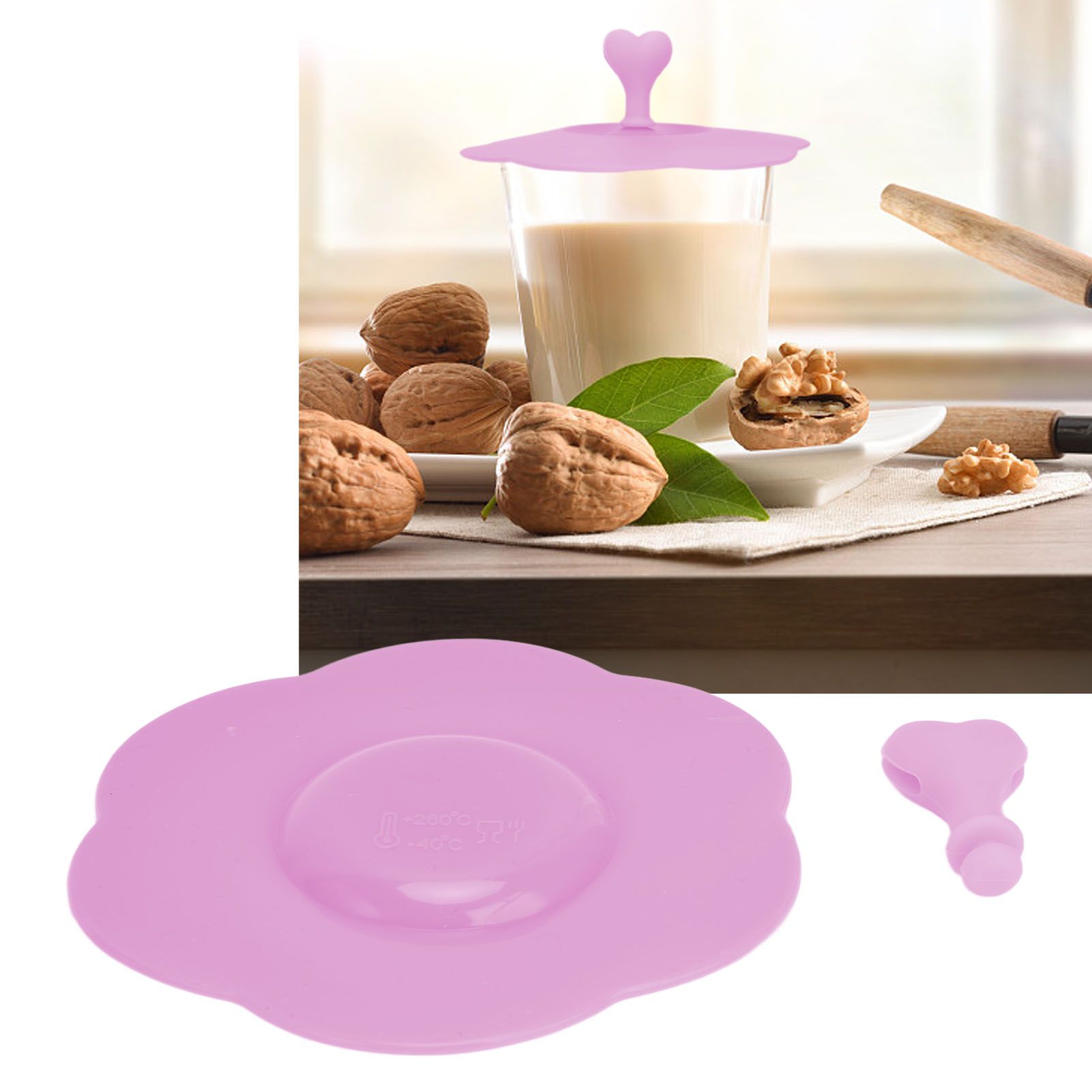Silicone Lid Dustproof Heat Resistant Hot and Cold Beverage Cup Lid for view 11