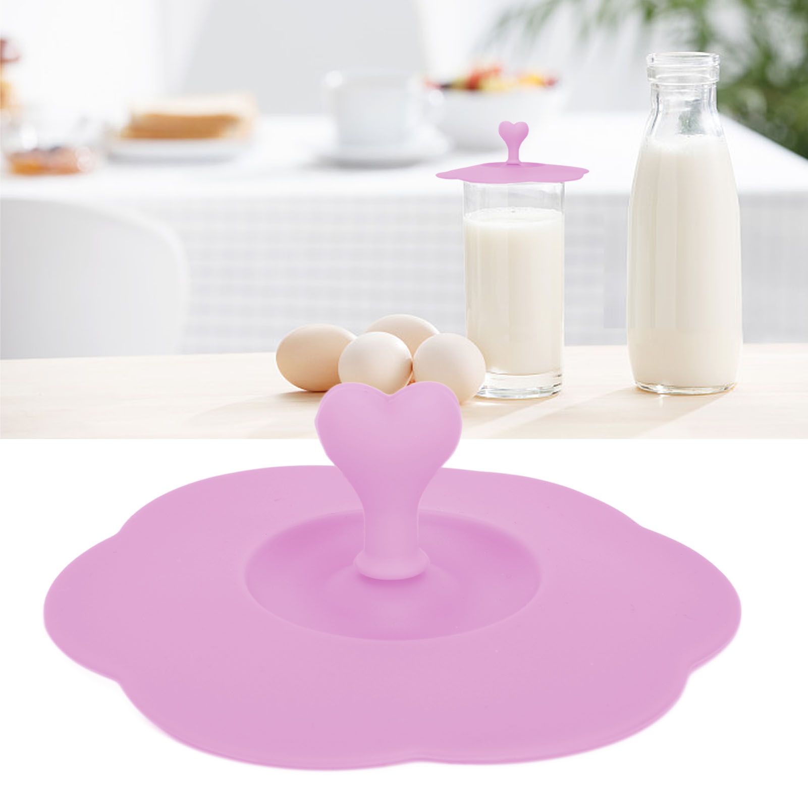 Silicone Lid Dustproof Heat Resistant Hot and Cold Beverage Cup Lid for view 12