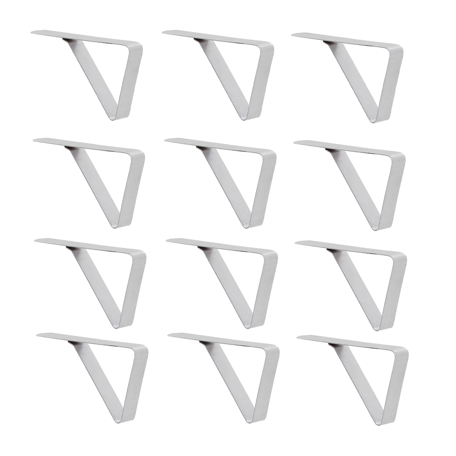 12Pcs Tablecloth Clip Stainless Steel Triangle Tablecloth Garden Dining Table
