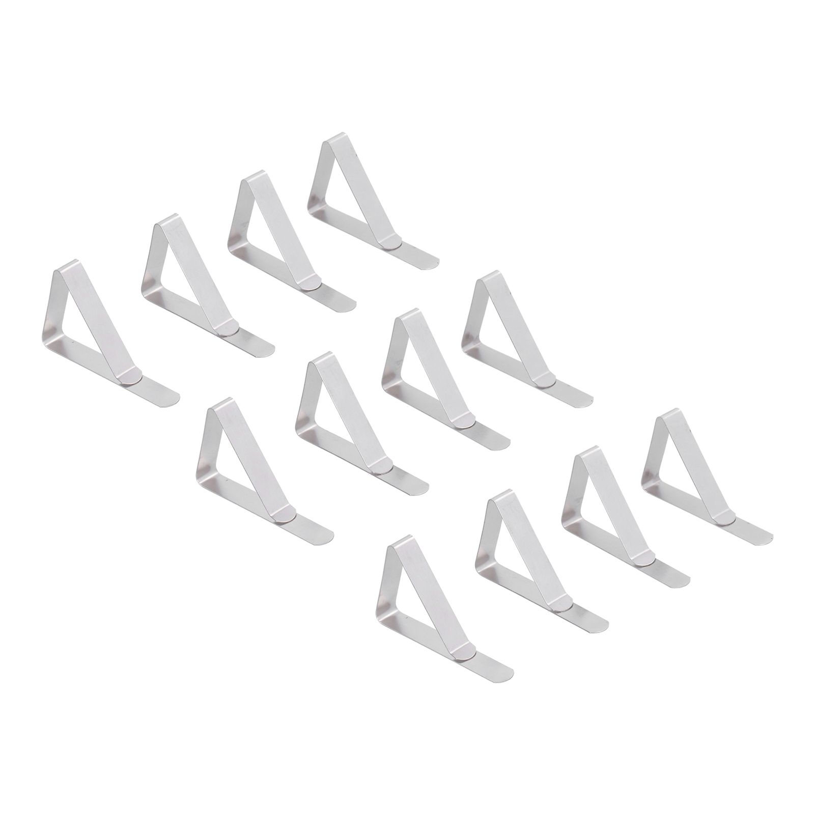 12Pcs Tablecloth Clip Stainless Steel Triangle Tablecloth Garden Dining Table view 2