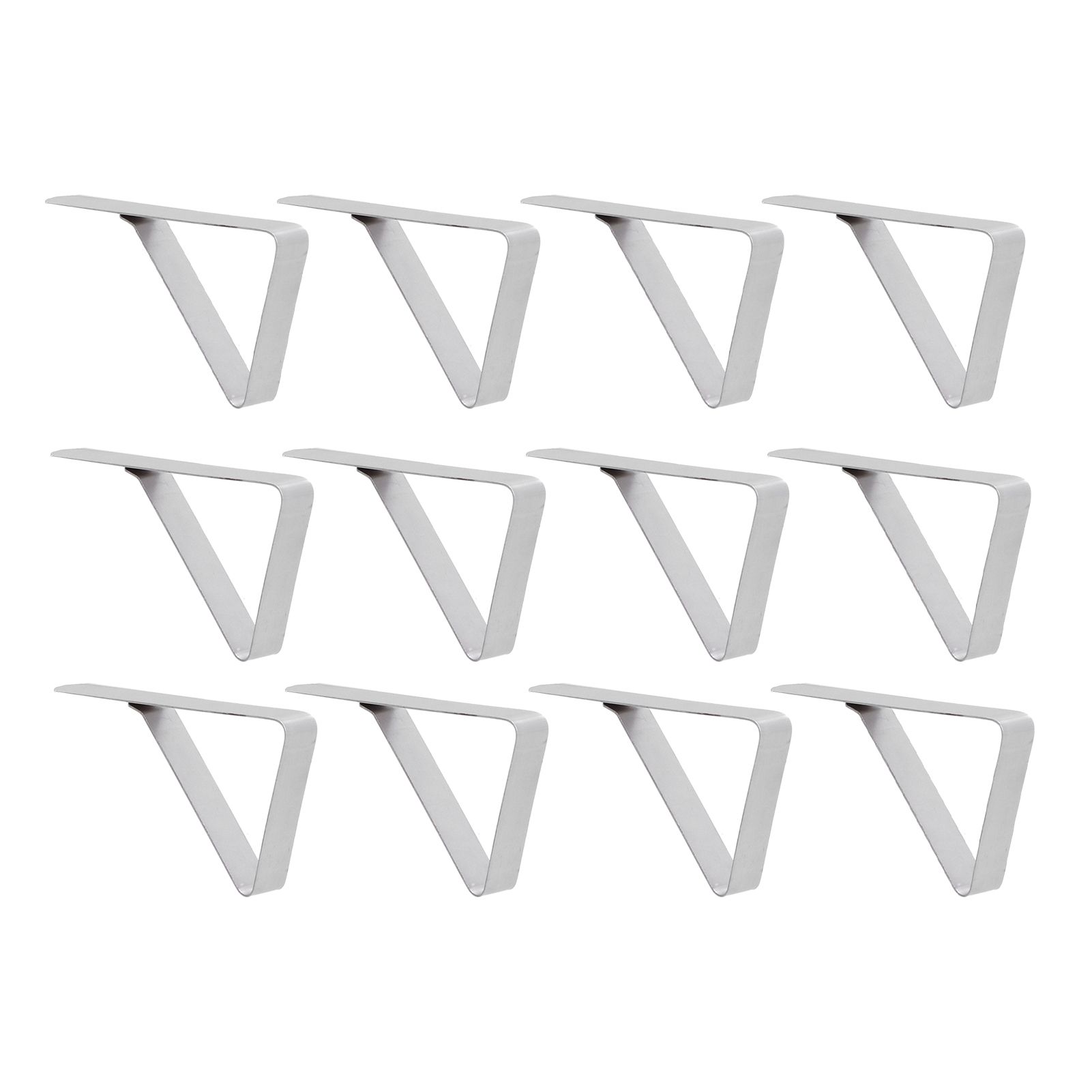 12Pcs Tablecloth Clip Stainless Steel Triangle Tablecloth Garden Dining Table view 3