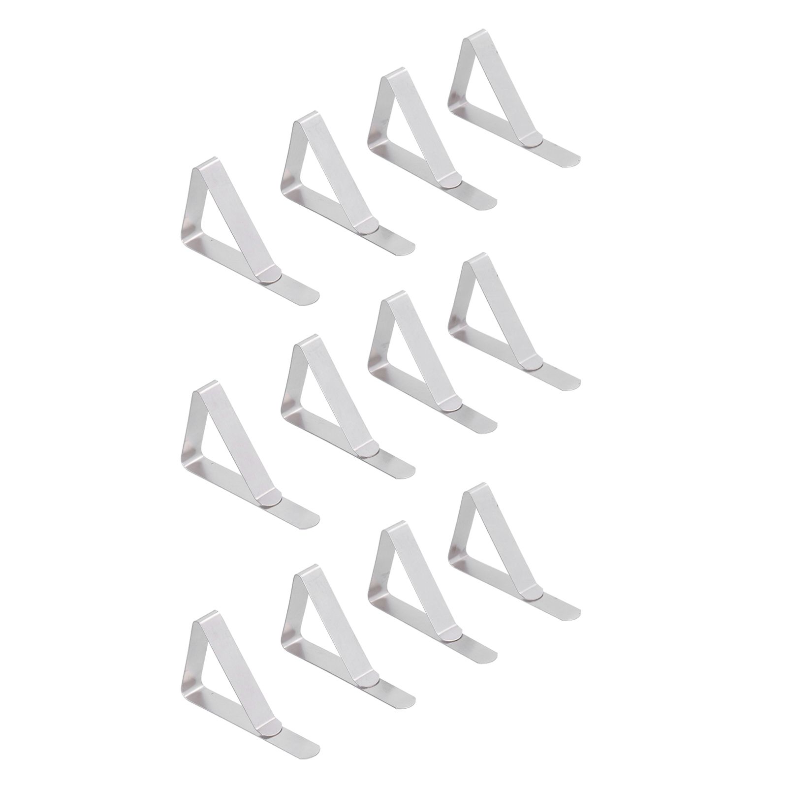 12Pcs Tablecloth Clip Stainless Steel Triangle Tablecloth Garden Dining Table view 8