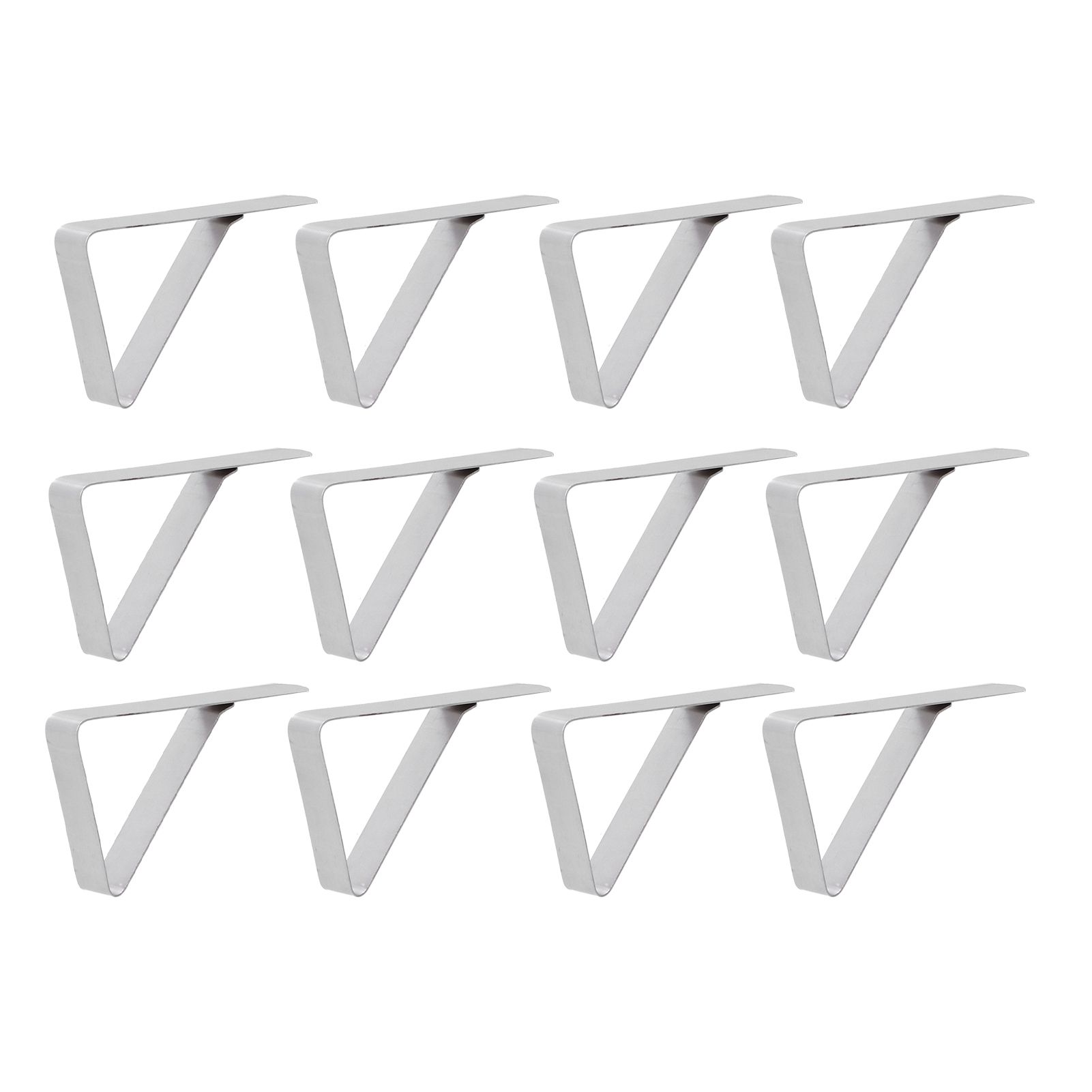 12Pcs Tablecloth Clip Stainless Steel Triangle Tablecloth Garden Dining Table view 9