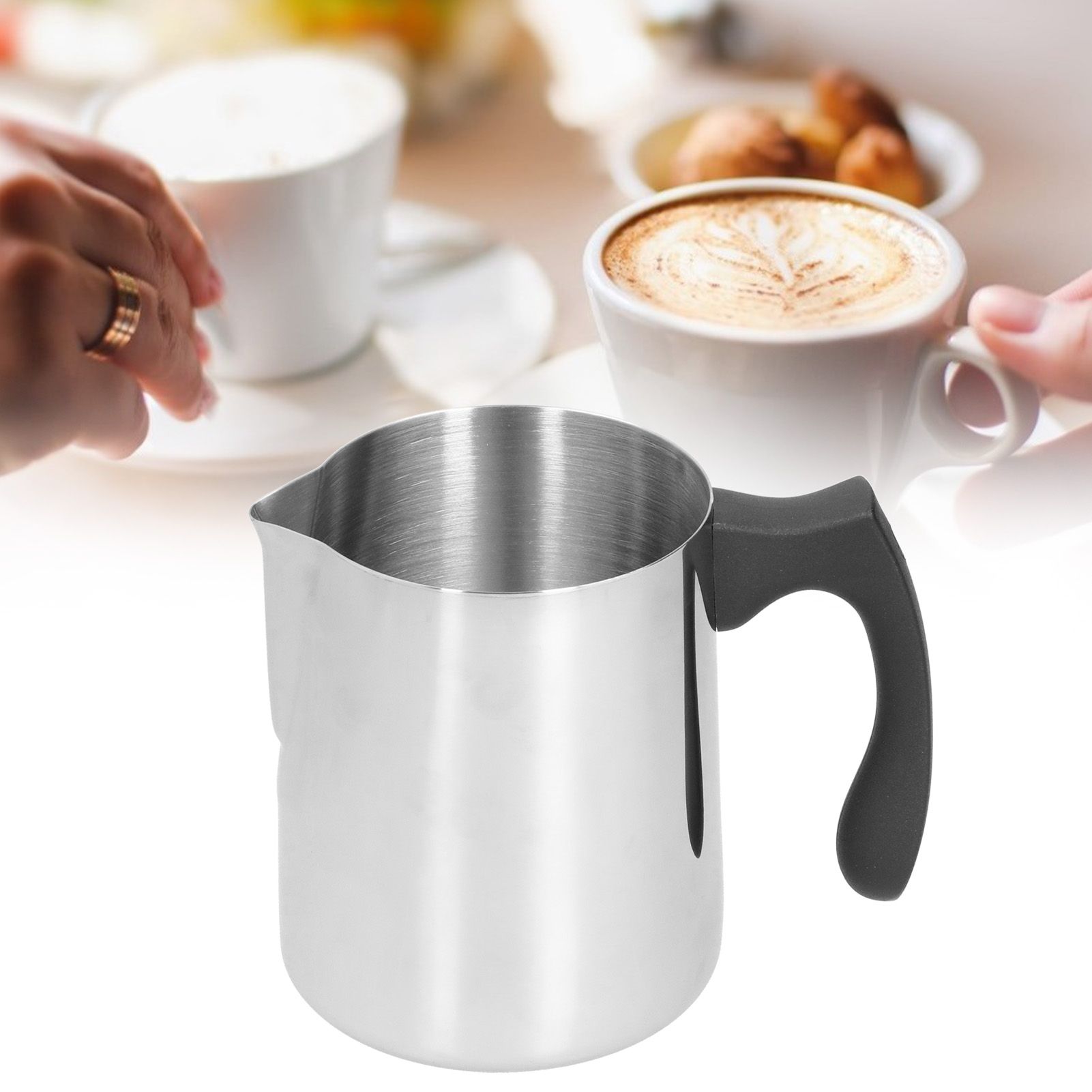 Milk Frothing Pitcher Stainless Steel Coffee Steaming Jug Latte Art Pitcher view 12