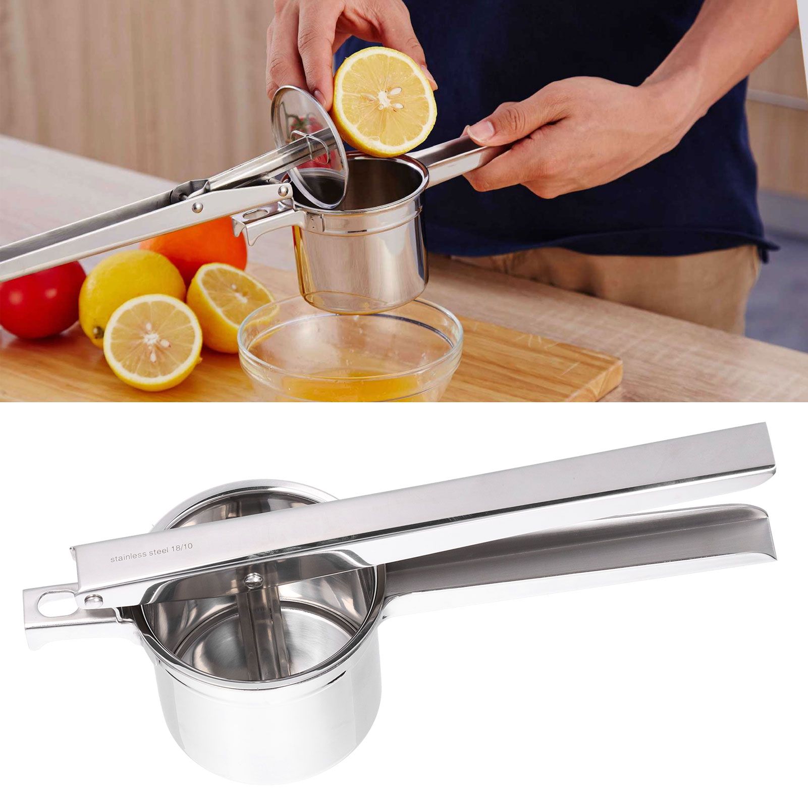 Stainless Steel Manual Juicer Healthy Convenient Beautiful Lightweight view 11