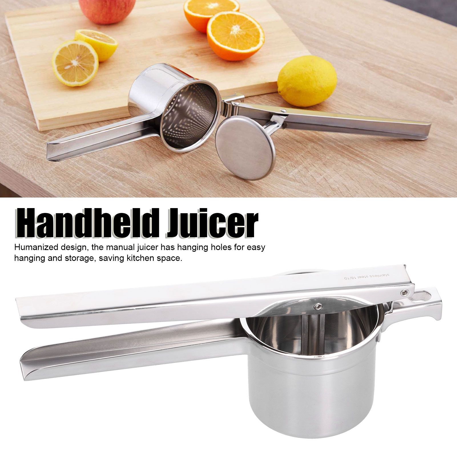 Stainless Steel Manual Juicer Healthy Convenient Beautiful Lightweight view 13