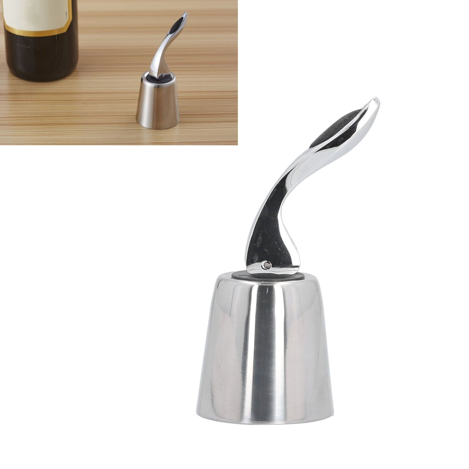 Stainless Steel Wine Plug Stopper Keep Fresh Prevent Overflow Sealer Bottle Plug view 11