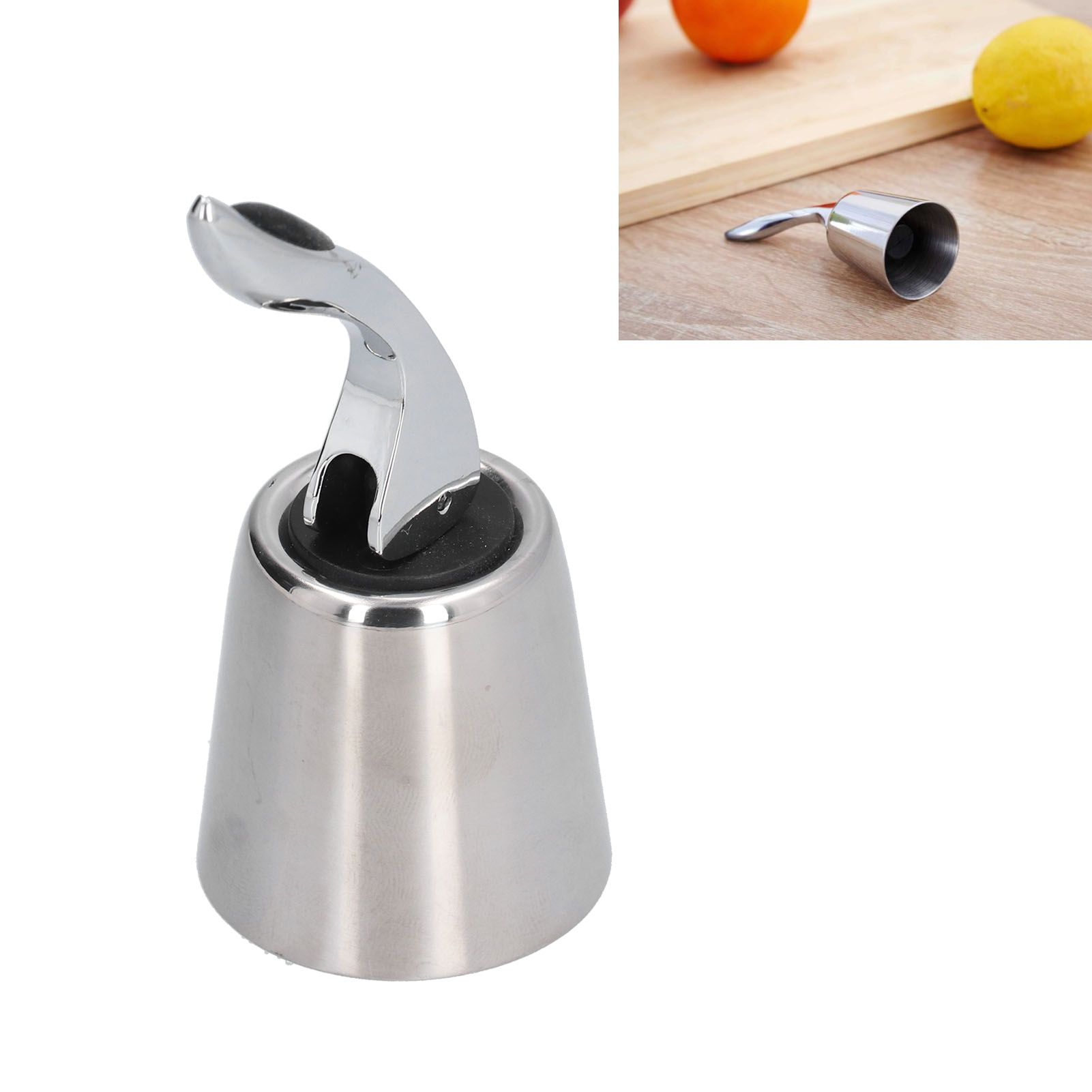 Stainless Steel Wine Plug Stopper Keep Fresh Prevent Overflow Sealer Bottle Plug view 12