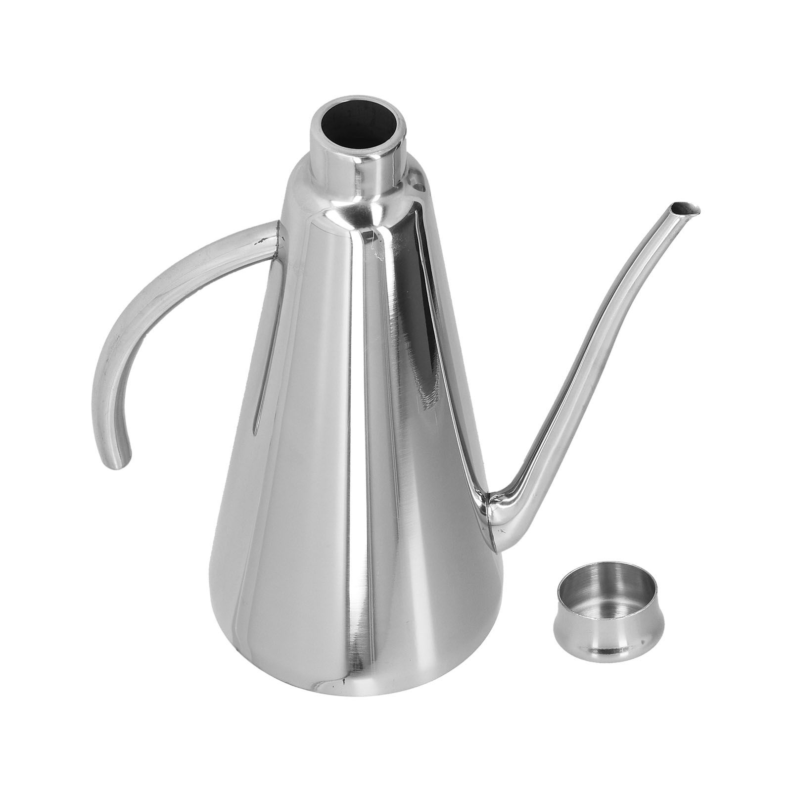 Stainless Steel Oil Can Leakproof Easy to Use and Clean Household Oil and view 7