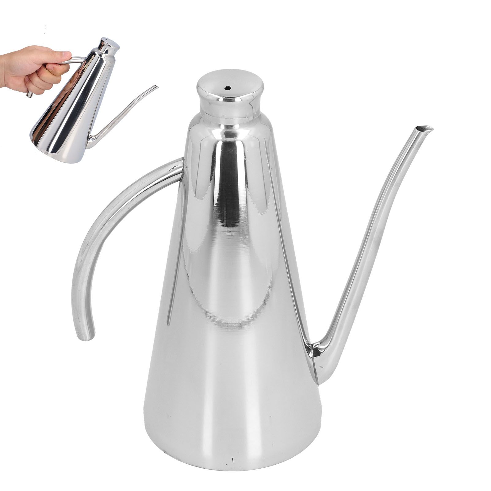 Stainless Steel Oil Can Leakproof Easy to Use and Clean Household Oil and view 10