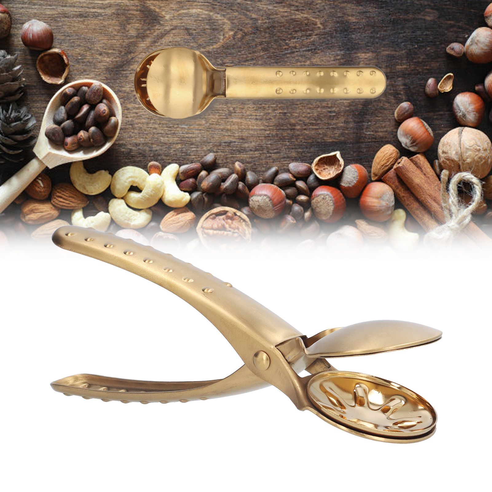 Stainless Steel Nutcracker Chestnut Clip Metal Multifunctional Nut Opener view 11