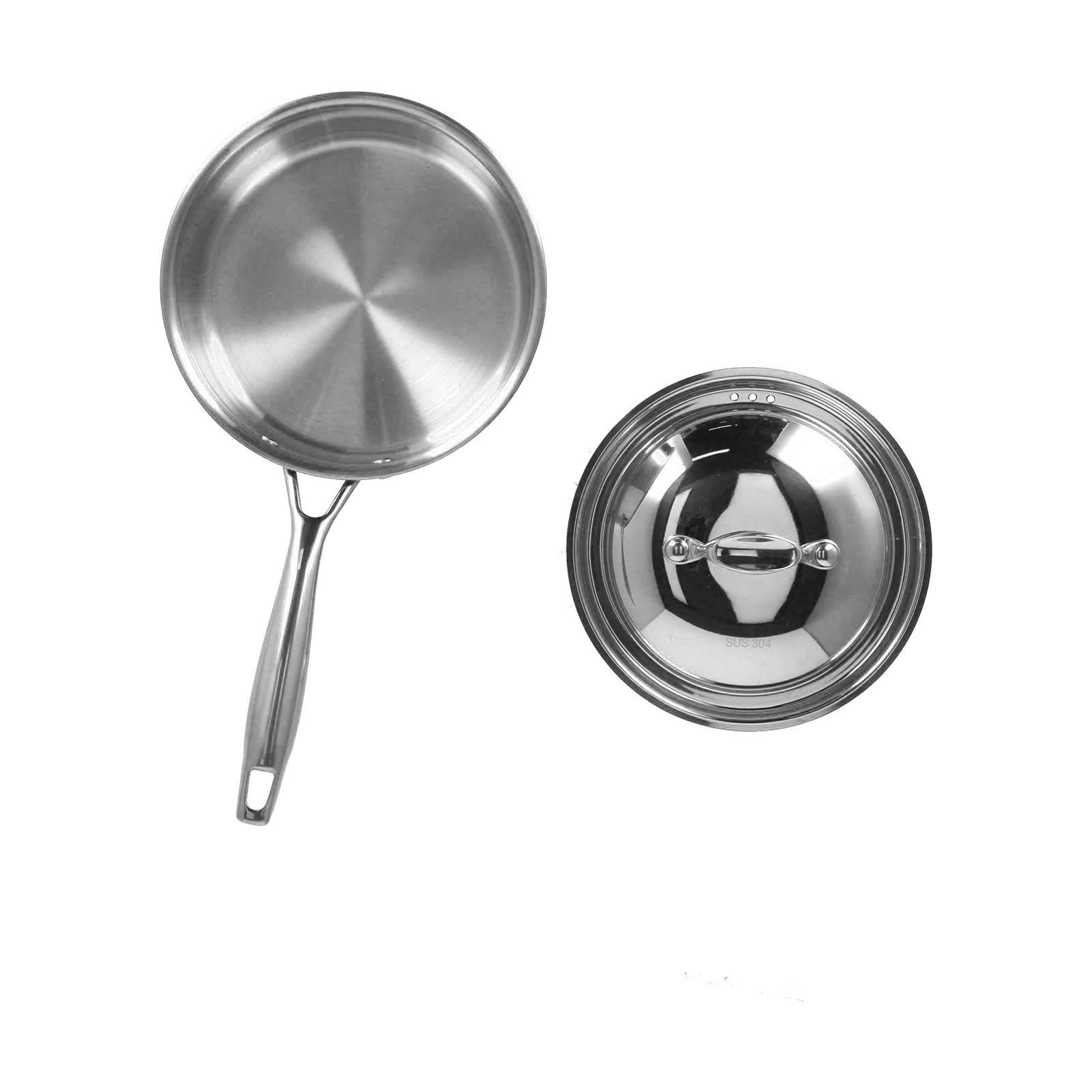 Sauce Pan 304 Stainless Steel Anti Slip Multipurpose Thicken Milk Pot with Lid view 7