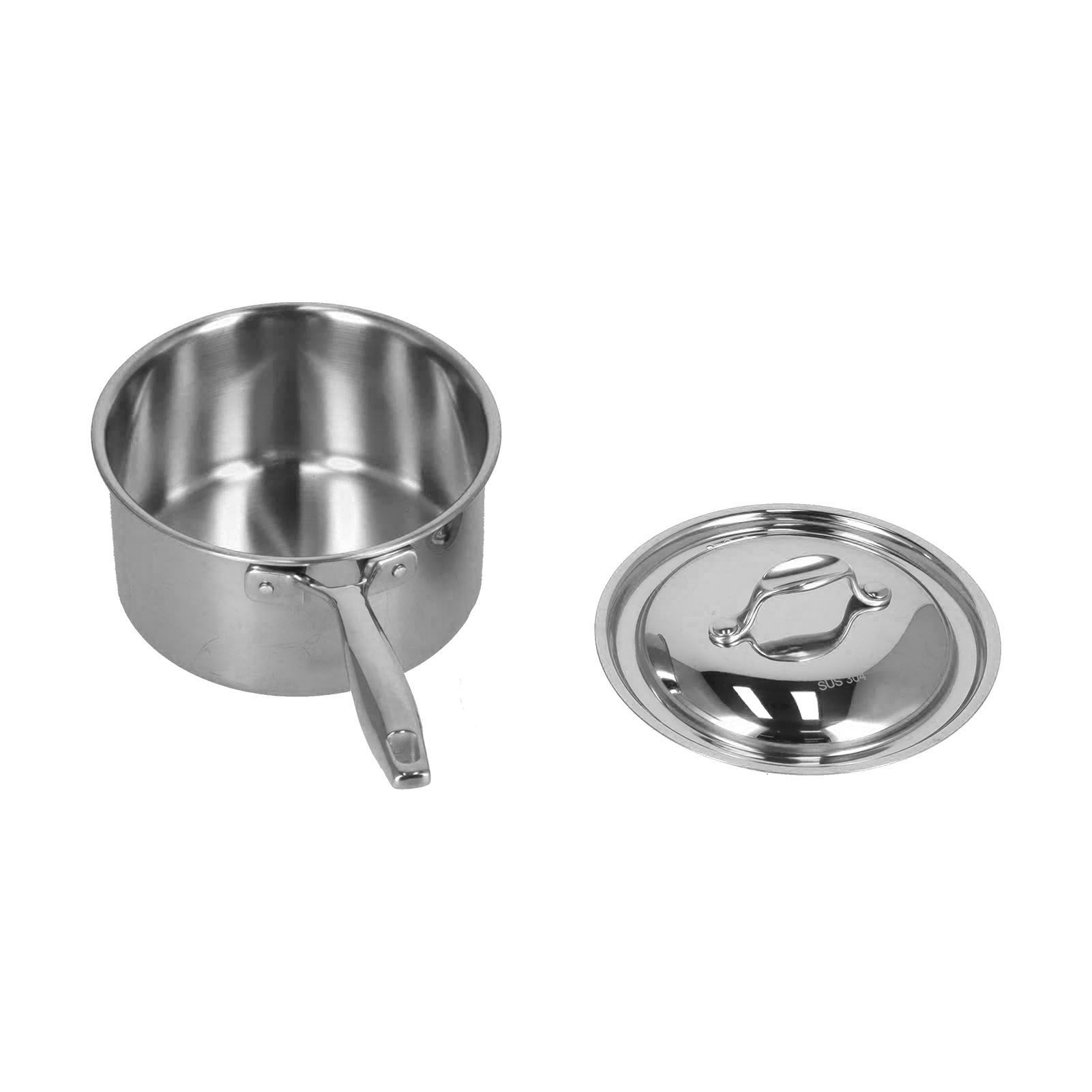 Sauce Pan 304 Stainless Steel Anti Slip Multipurpose Thicken Milk Pot with Lid view 9