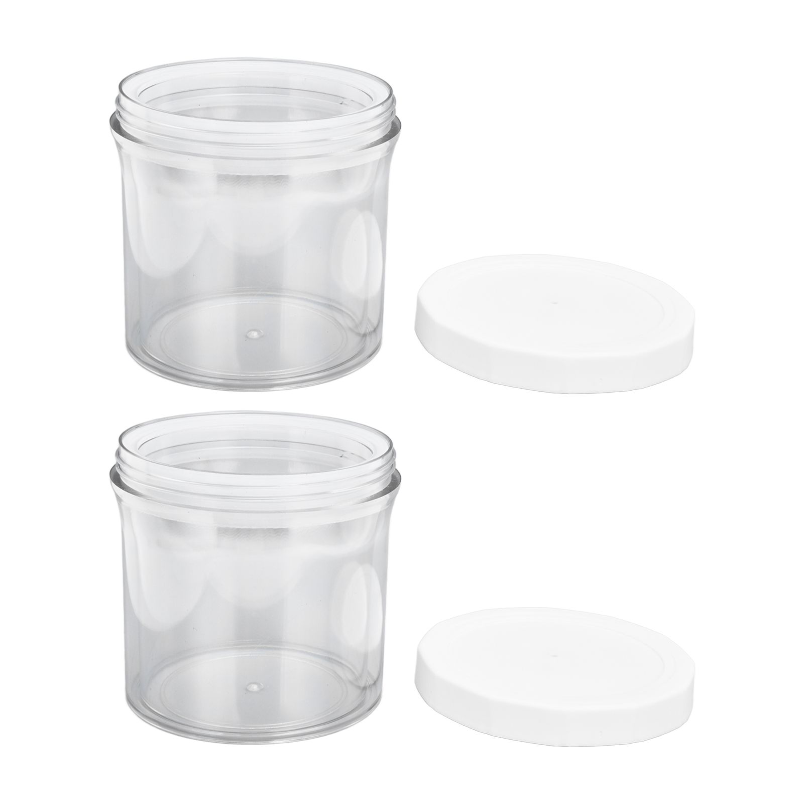 2Pcs Vacuum Container Push Type Retractable Adjustable Food Storage Box with