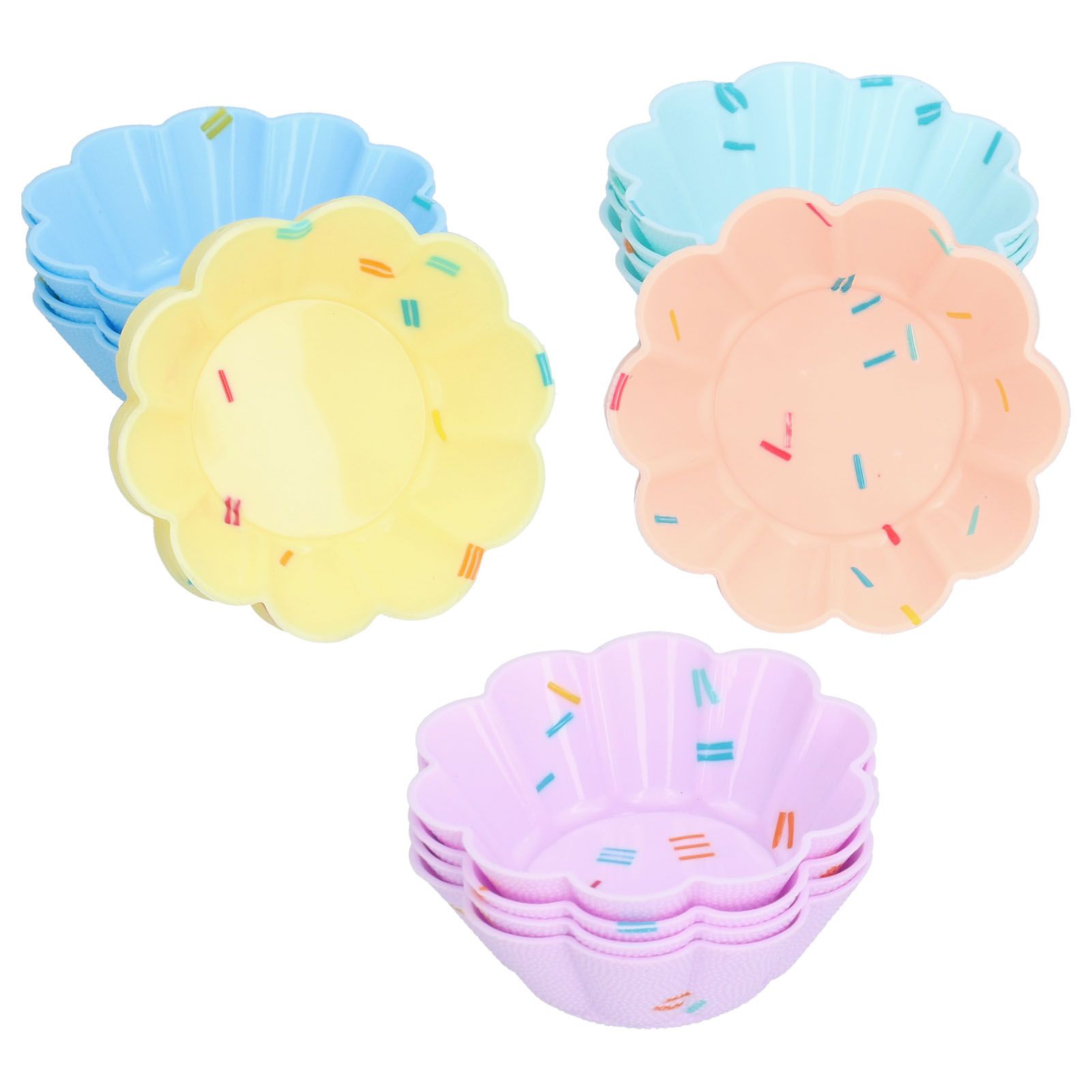 20Pcs Small Cake Cup Baking Mold Reusable Easy Clean Silicone Mini Cupcake view 7