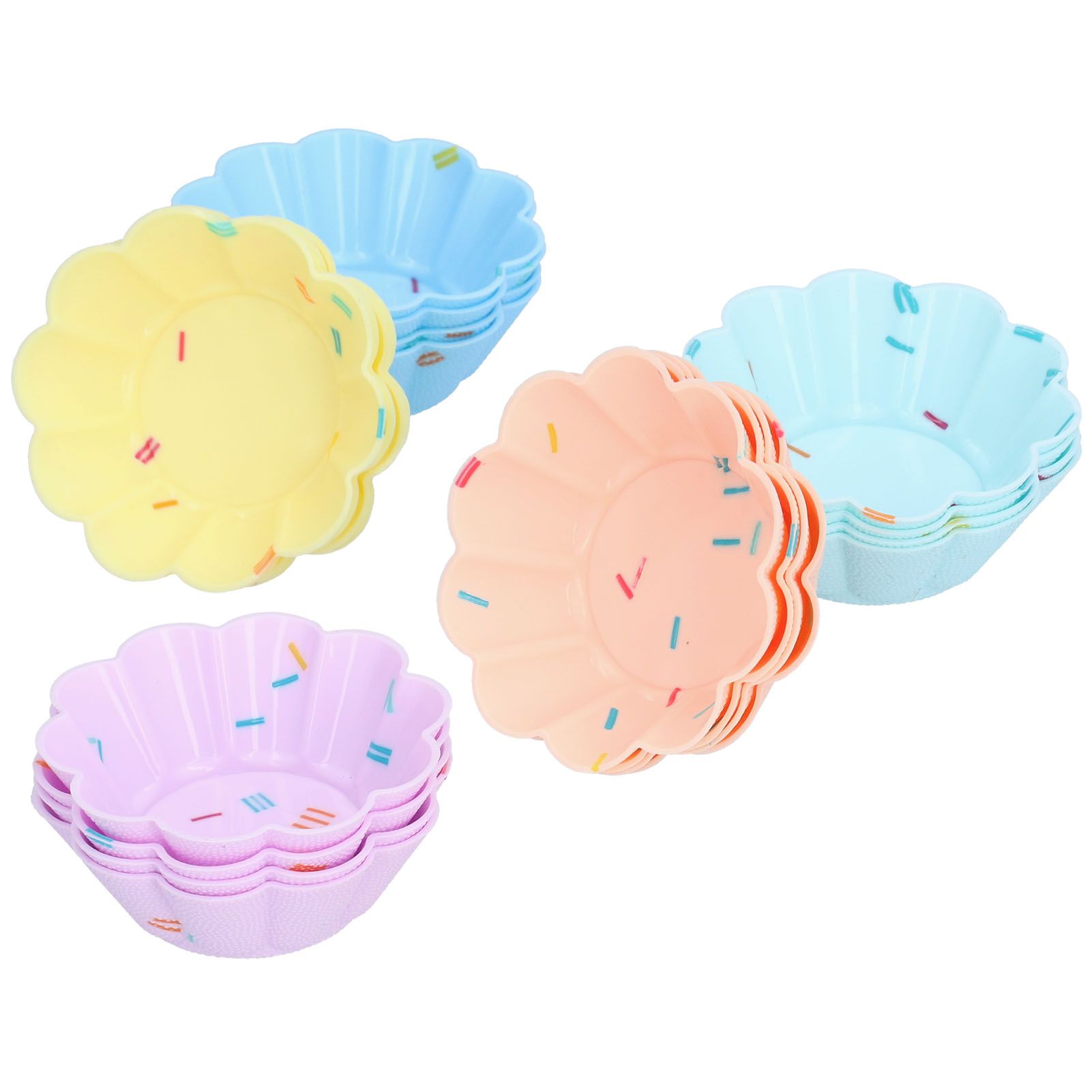 20Pcs Small Cake Cup Baking Mold Reusable Easy Clean Silicone Mini Cupcake view 8