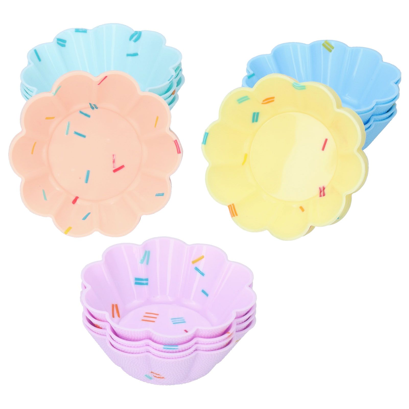 20Pcs Small Cake Cup Baking Mold Reusable Easy Clean Silicone Mini Cupcake view 9