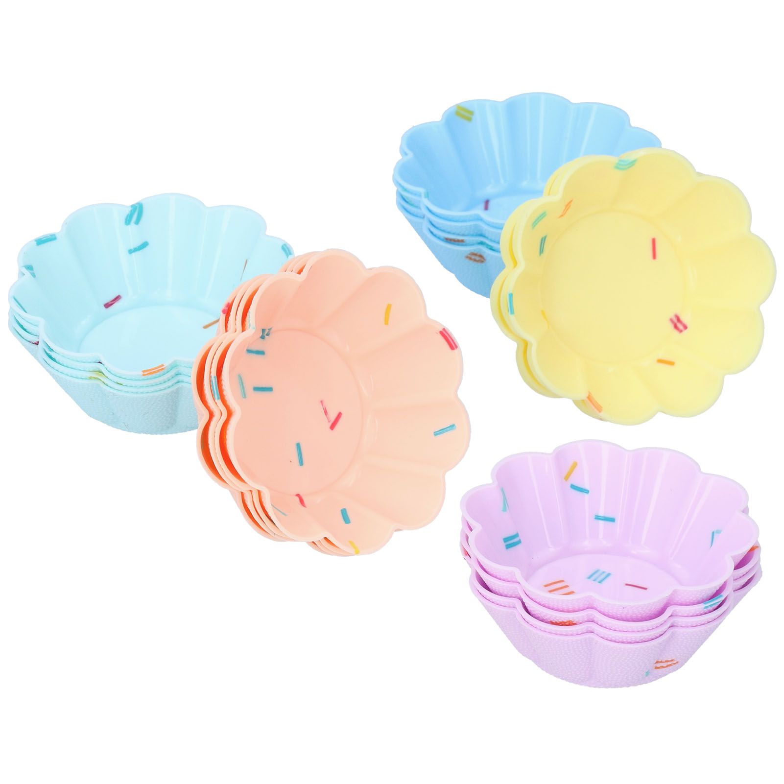 20Pcs Small Cake Cup Baking Mold Reusable Easy Clean Silicone Mini Cupcake view 10